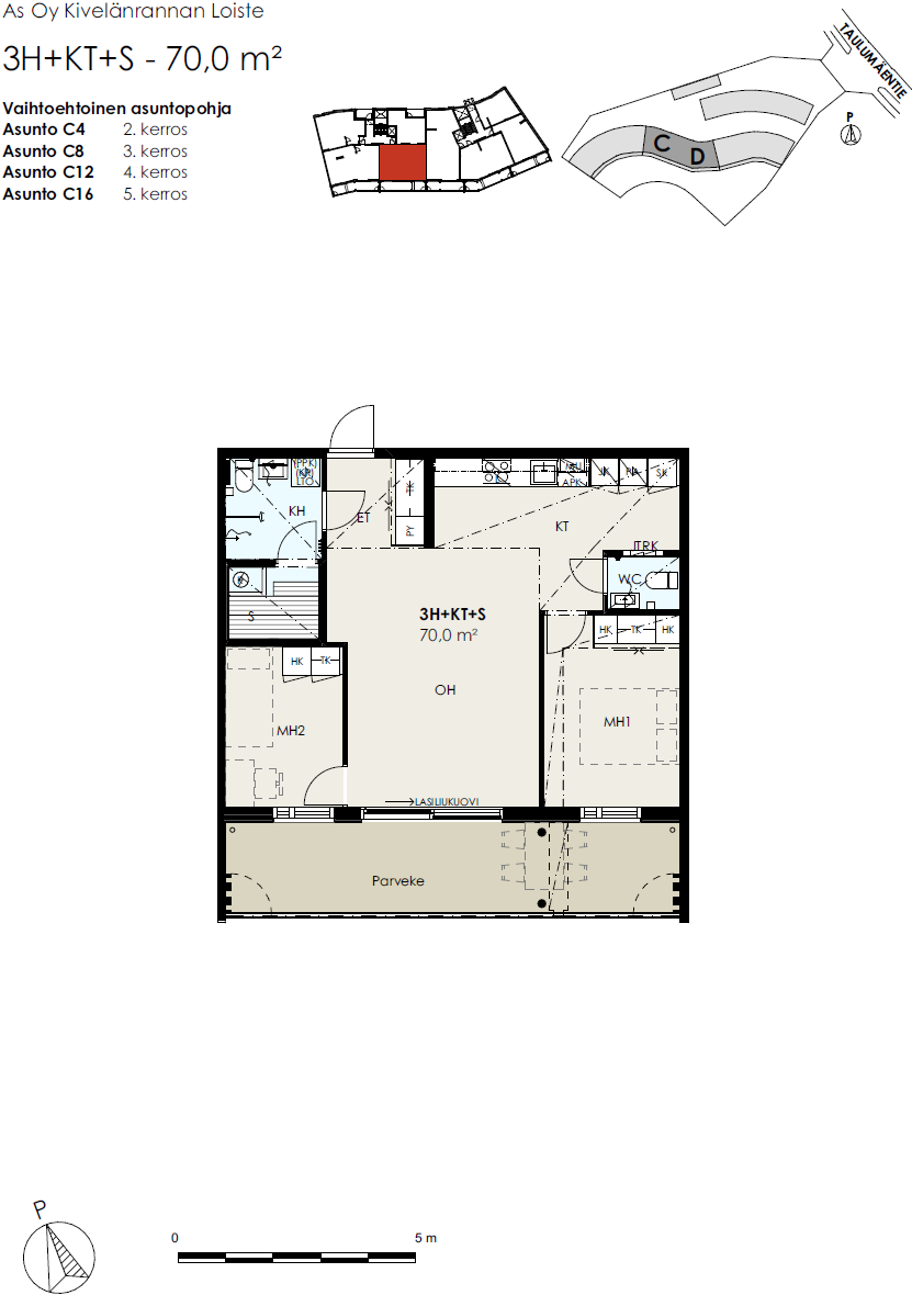 Taulumäentie 55 C 8, Taulumäki, Jyväskylä