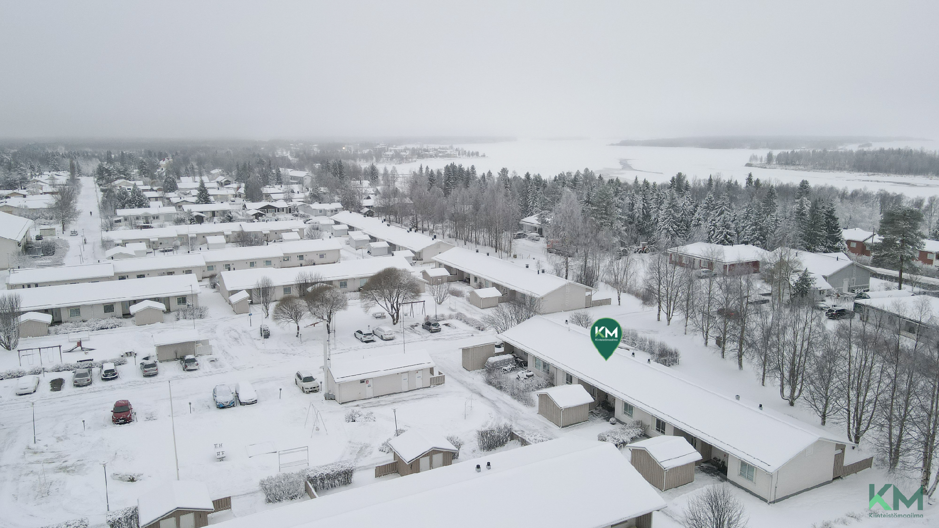 Viihtyisä rivitaloalue