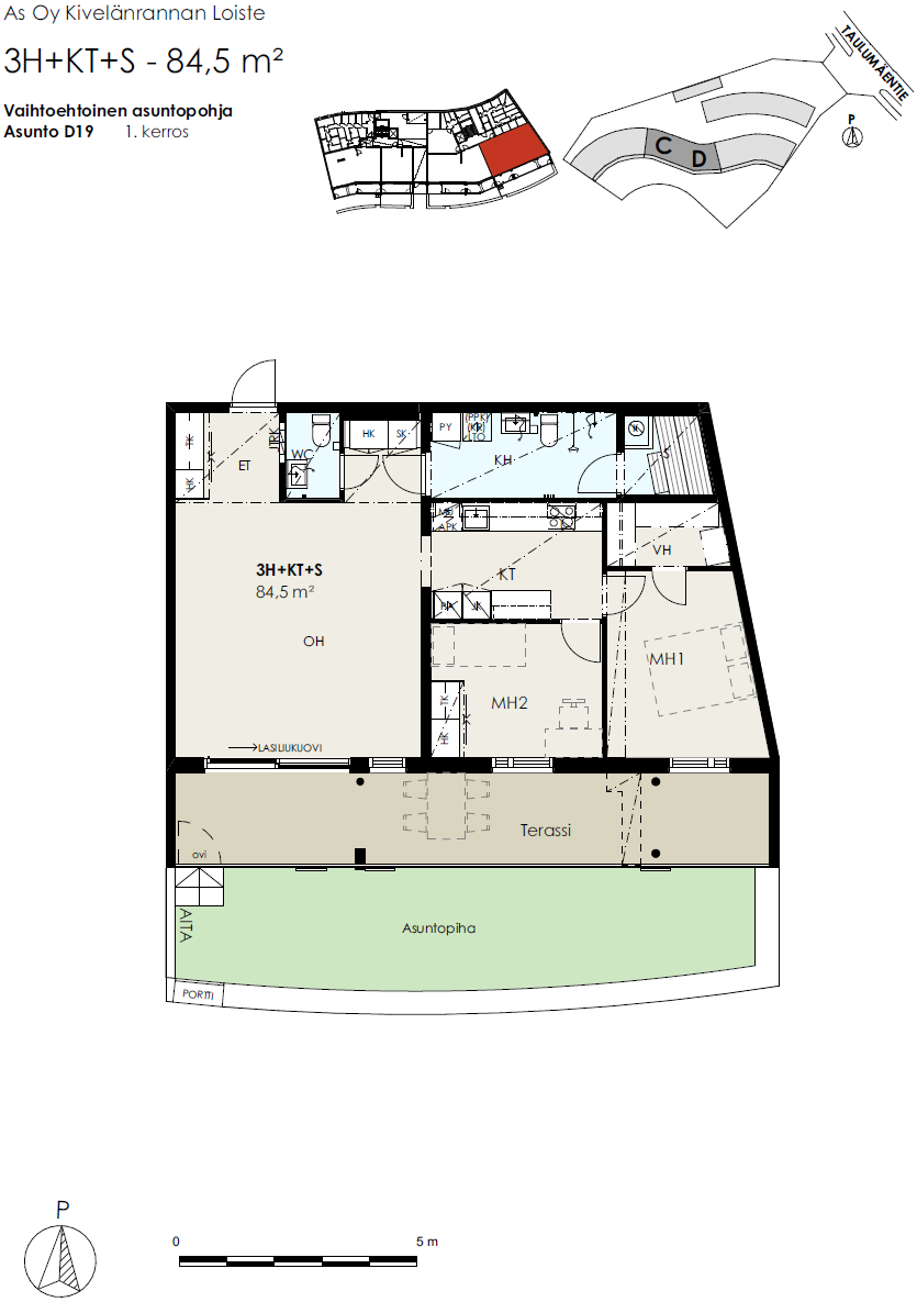 Taulumäentie 55 D 19, Taulumäki, Jyväskylä