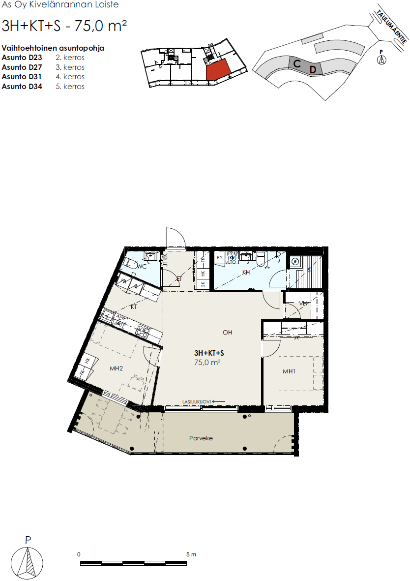 Taulumäentie 55 D 34, Taulumäki, Jyväskylä