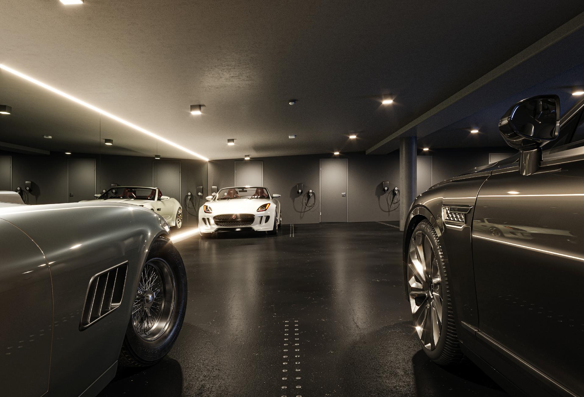 Asunnon yhteydessä mahdollisuus ostaa 2 autohallipaikkaa! Autot visualisoitu - aja tänne omasi!