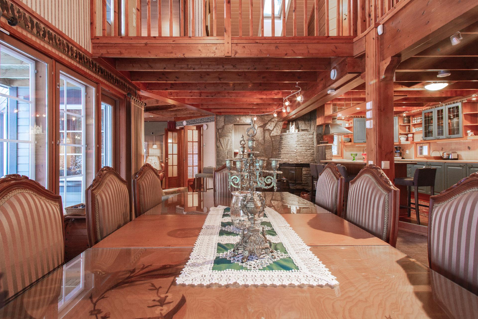 Ruokatilaan mahtuu isompikin pöytä