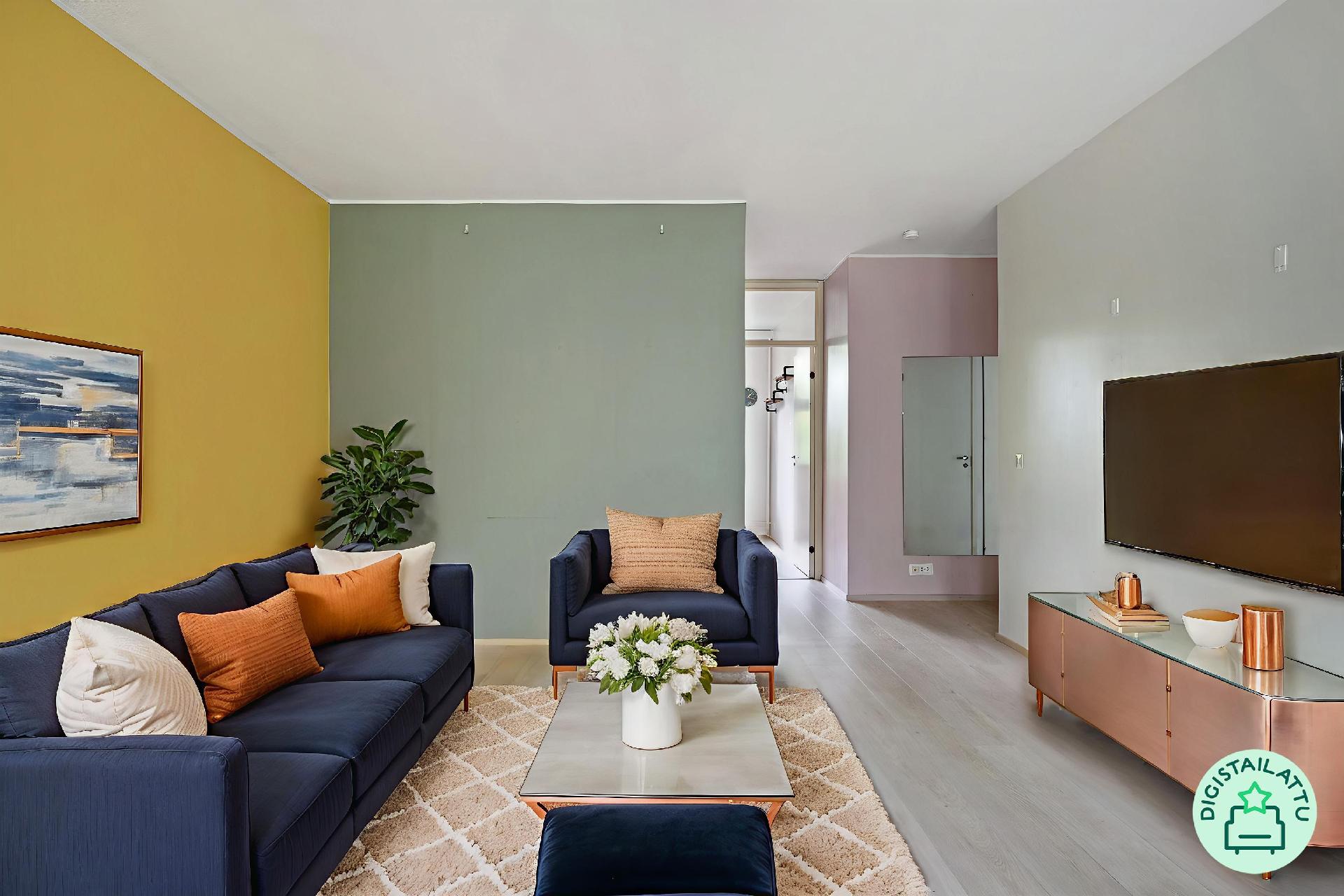 Digistailattu olohuone