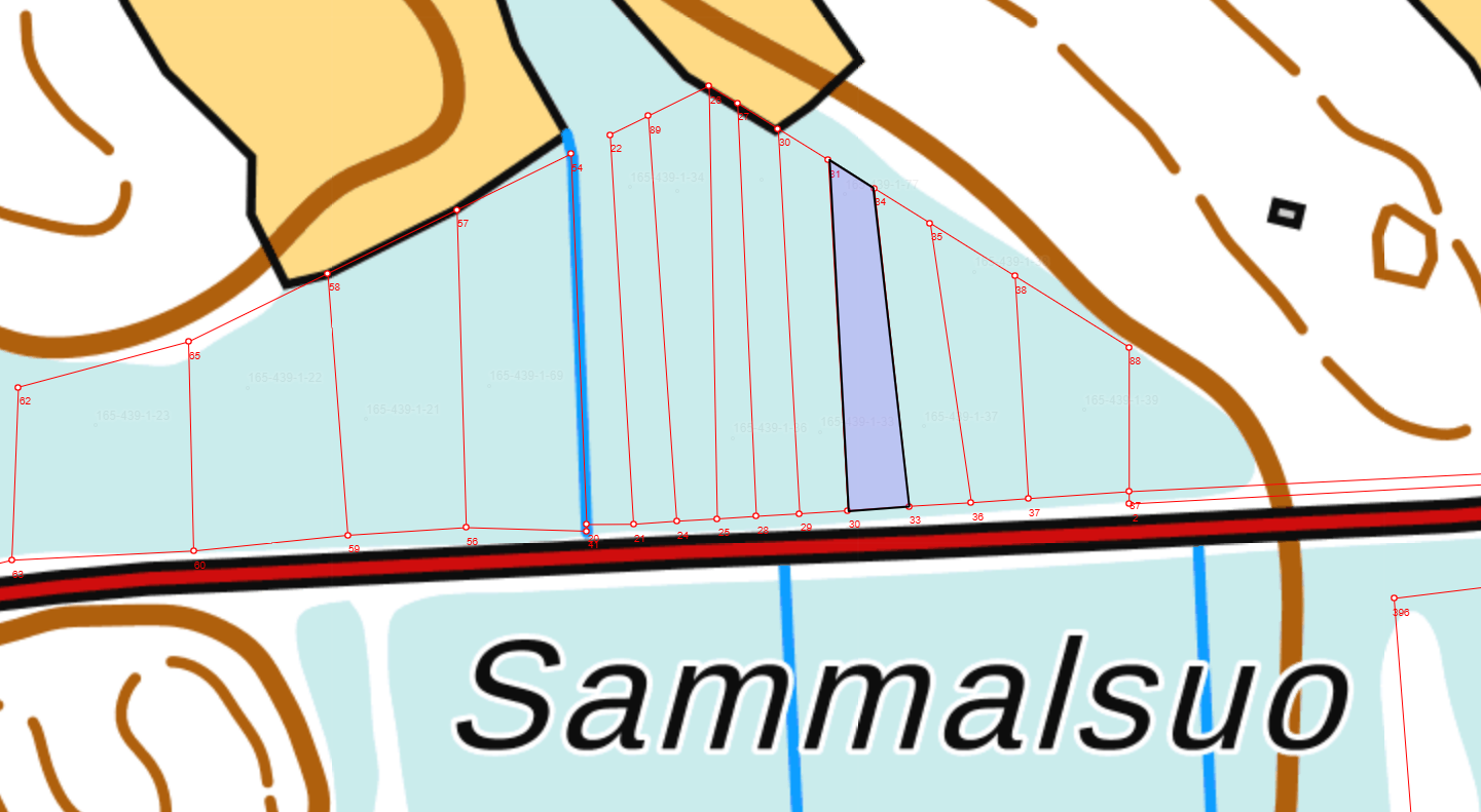 Kauppaan kuuluva erillinen metsäpalsta