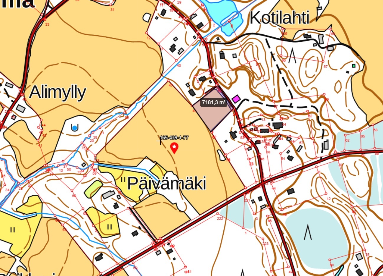 Hyvänkokoinen rakennuspaikka