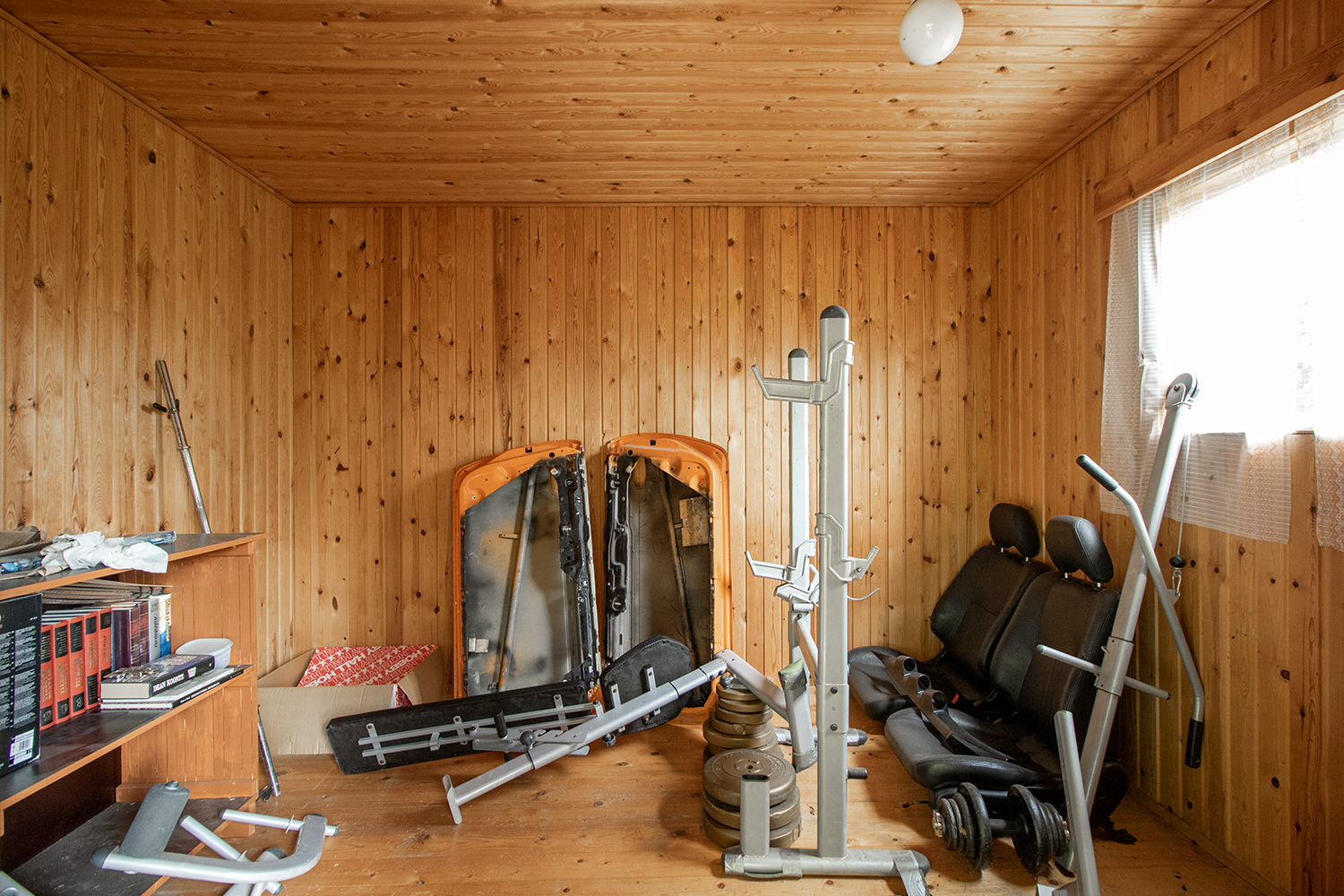 Varastorakennukseen saa sisälle vaikka kuntosalin!