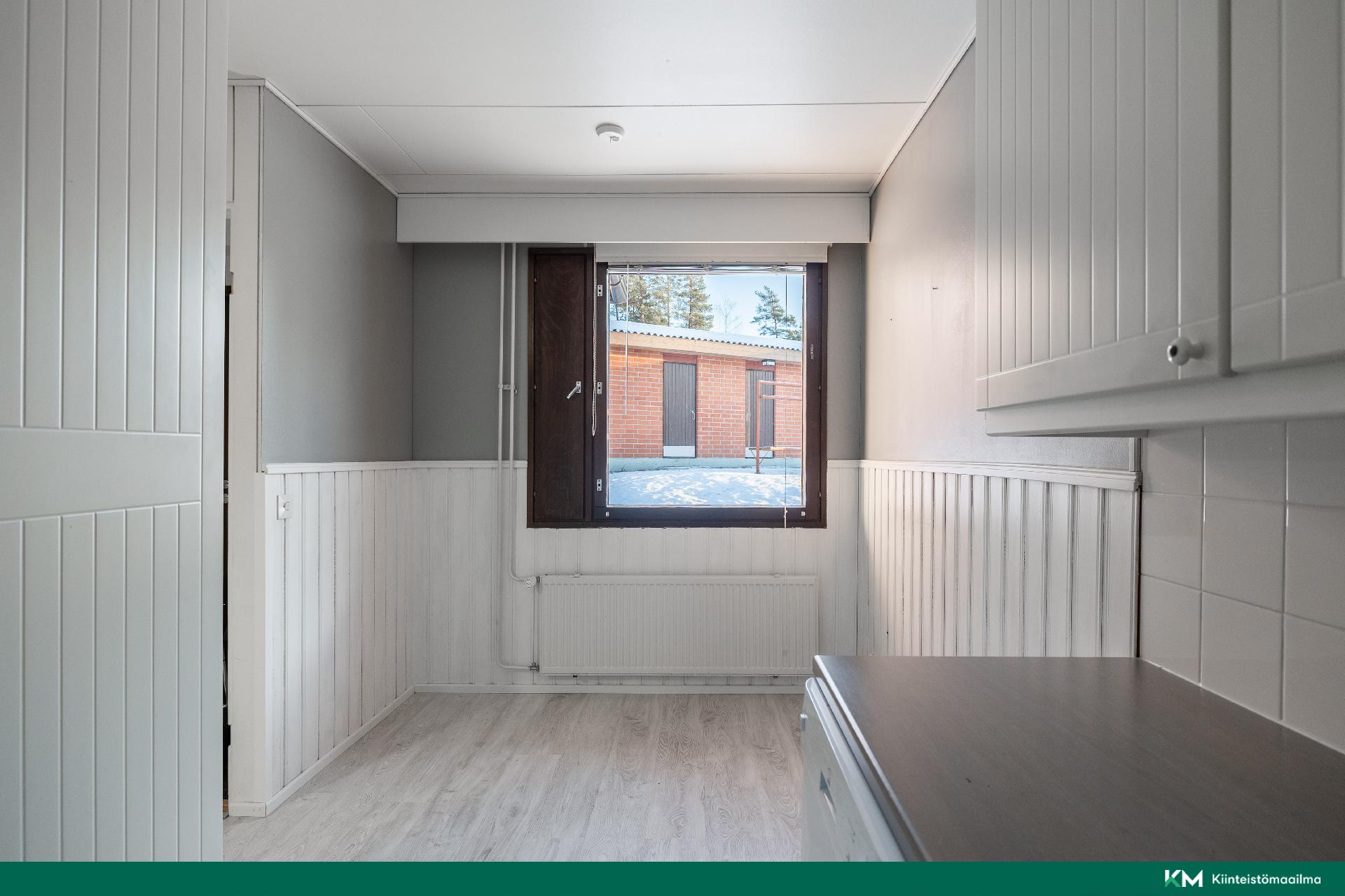 Ruokapöytäkin mahtuu hyvin