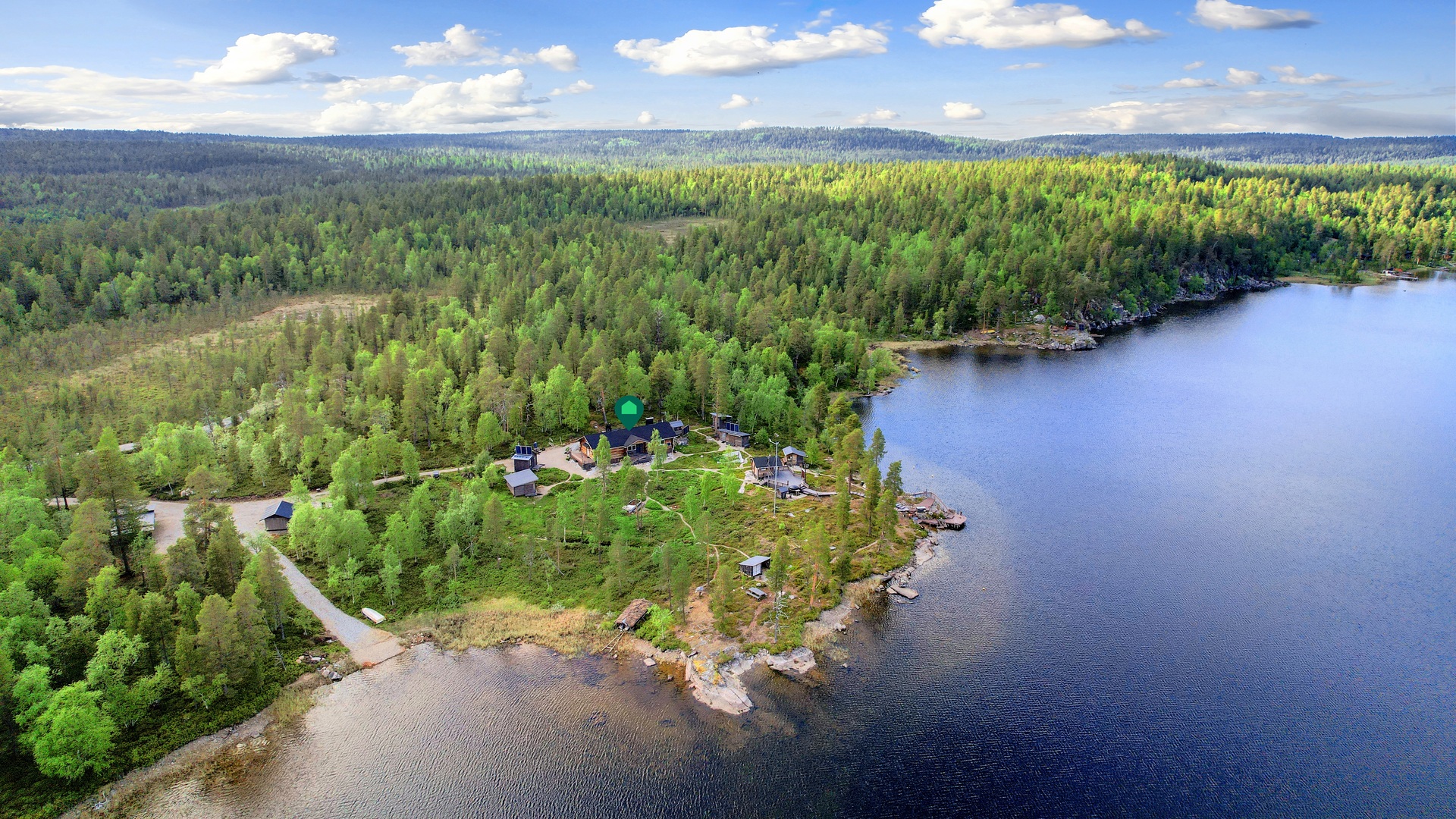 Rauhallinen ja luonnonläheinen sijainti!