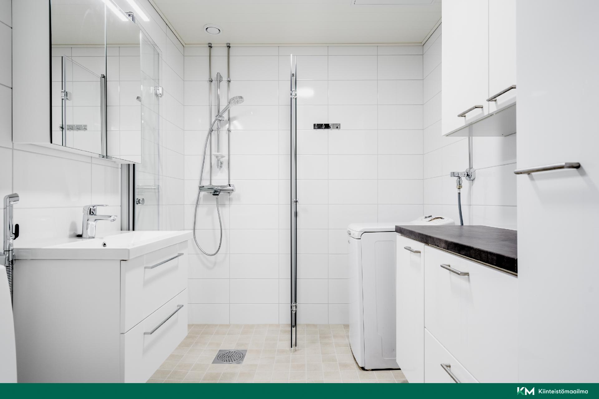 Hyvin suunniteltu kph, ei kertaakaan käytetty remontin jälkeen