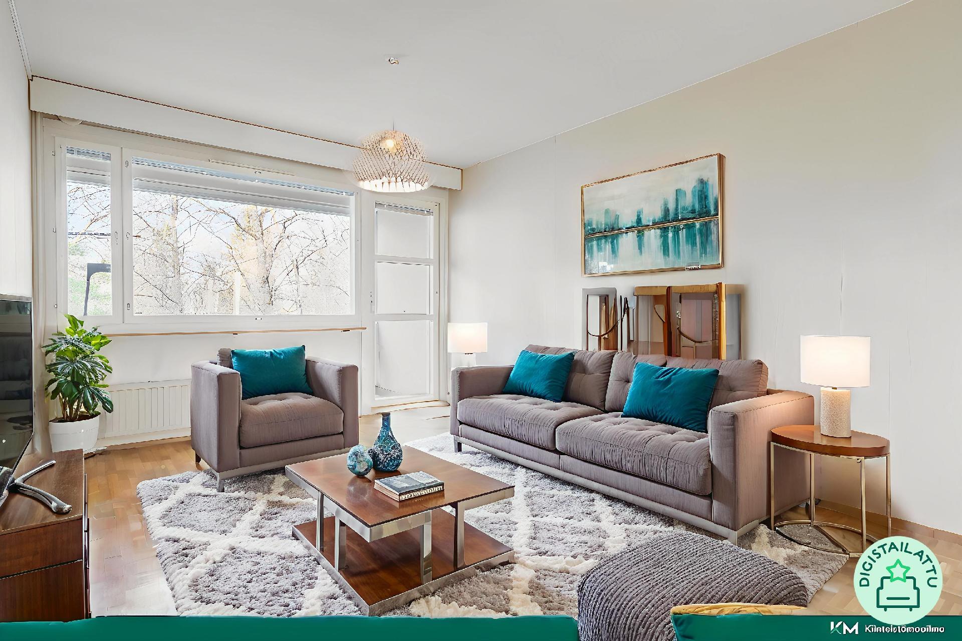 Digistailattu olohuone