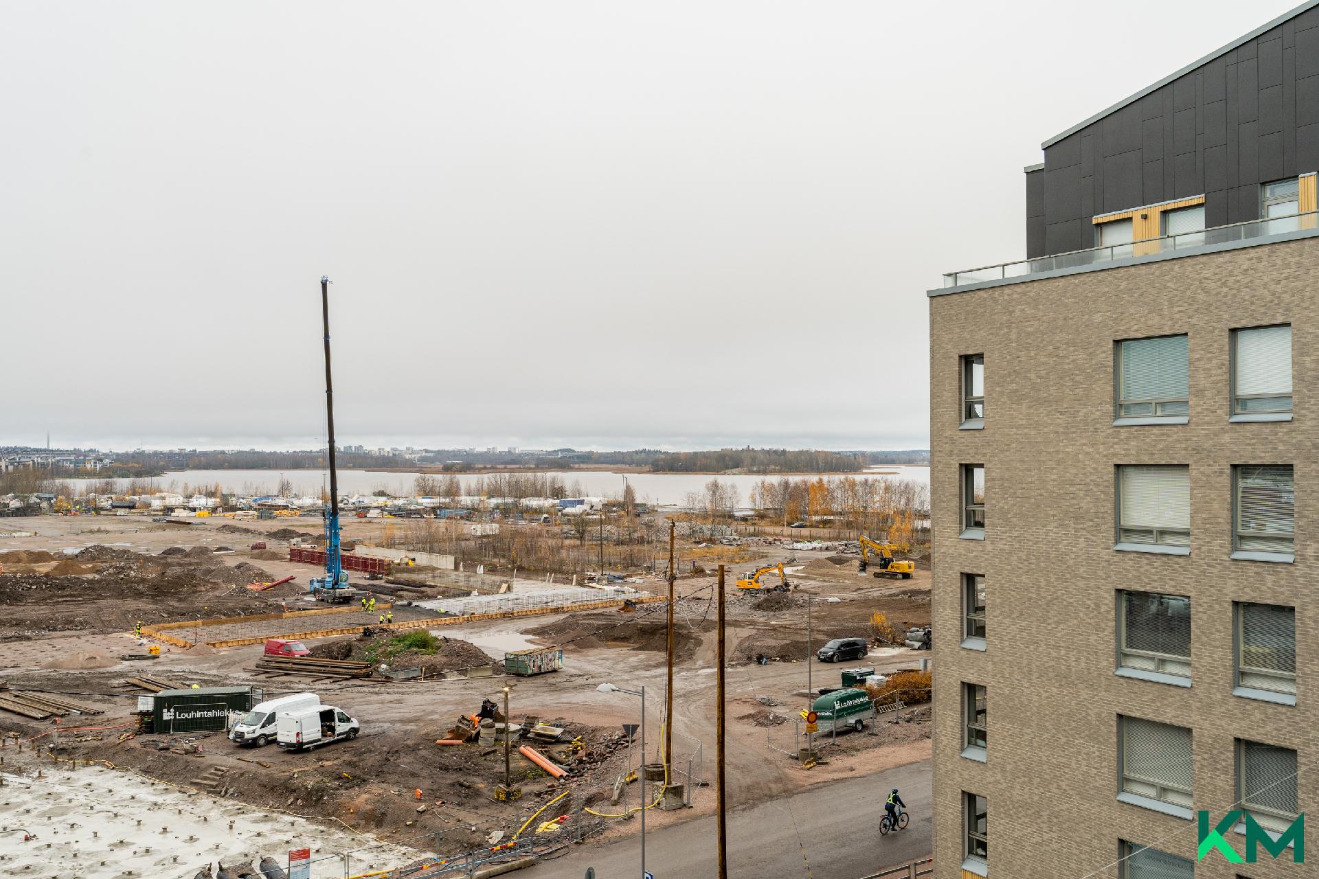 Parveke näkymää Vanhankaupunginlahden suuntaan