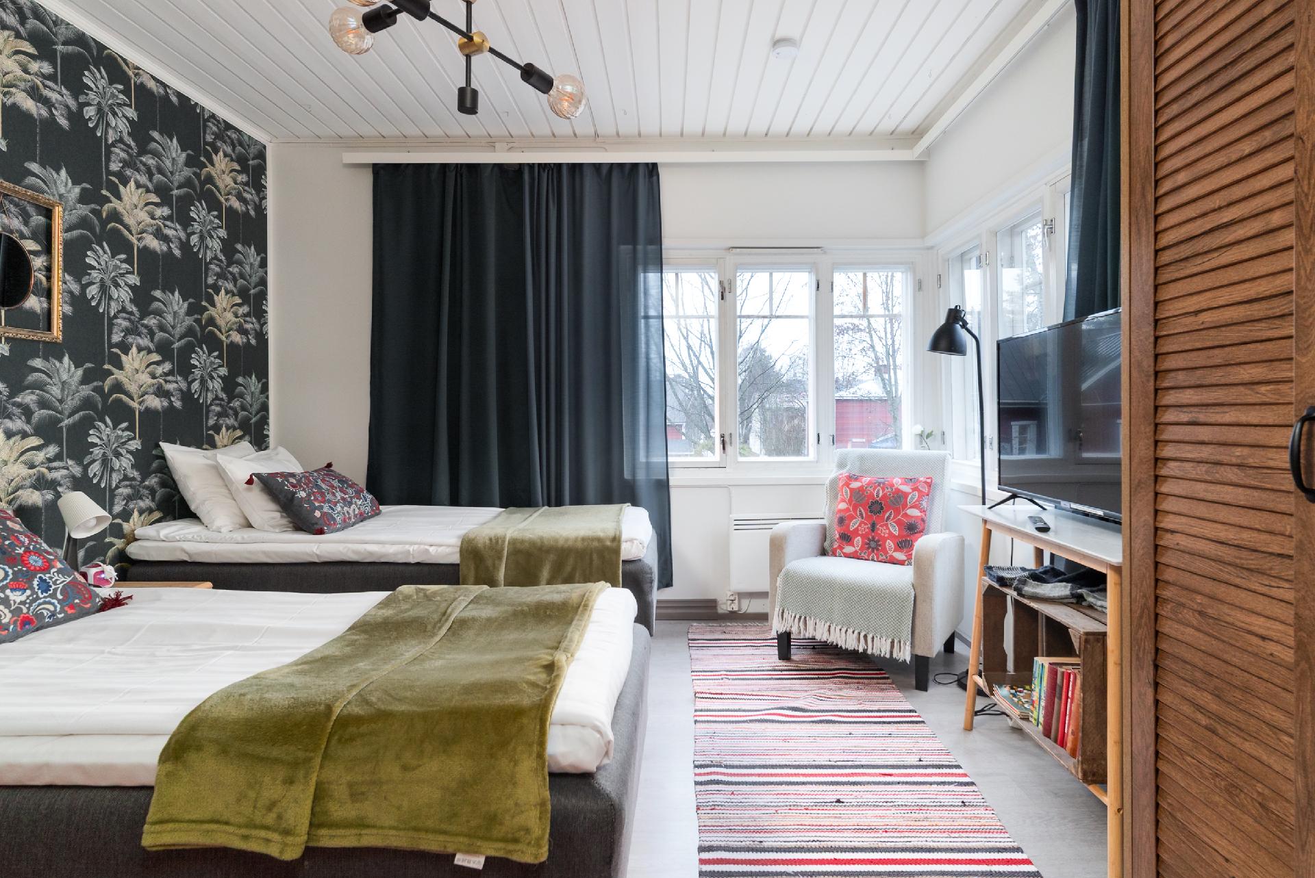 Alakerran huoneiston makuuhuone