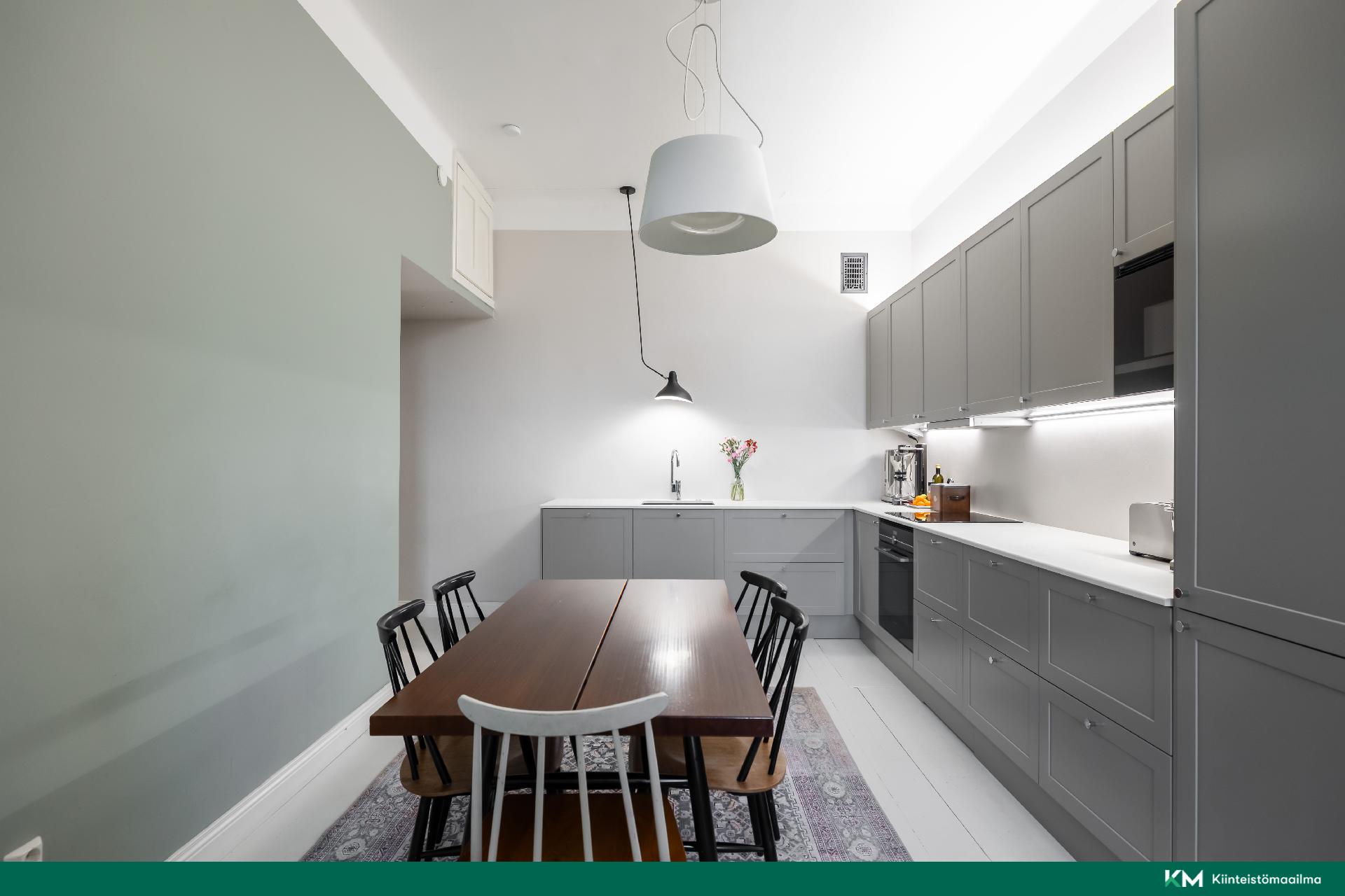 Tilaa on suuremmallekin ruokapöydälle