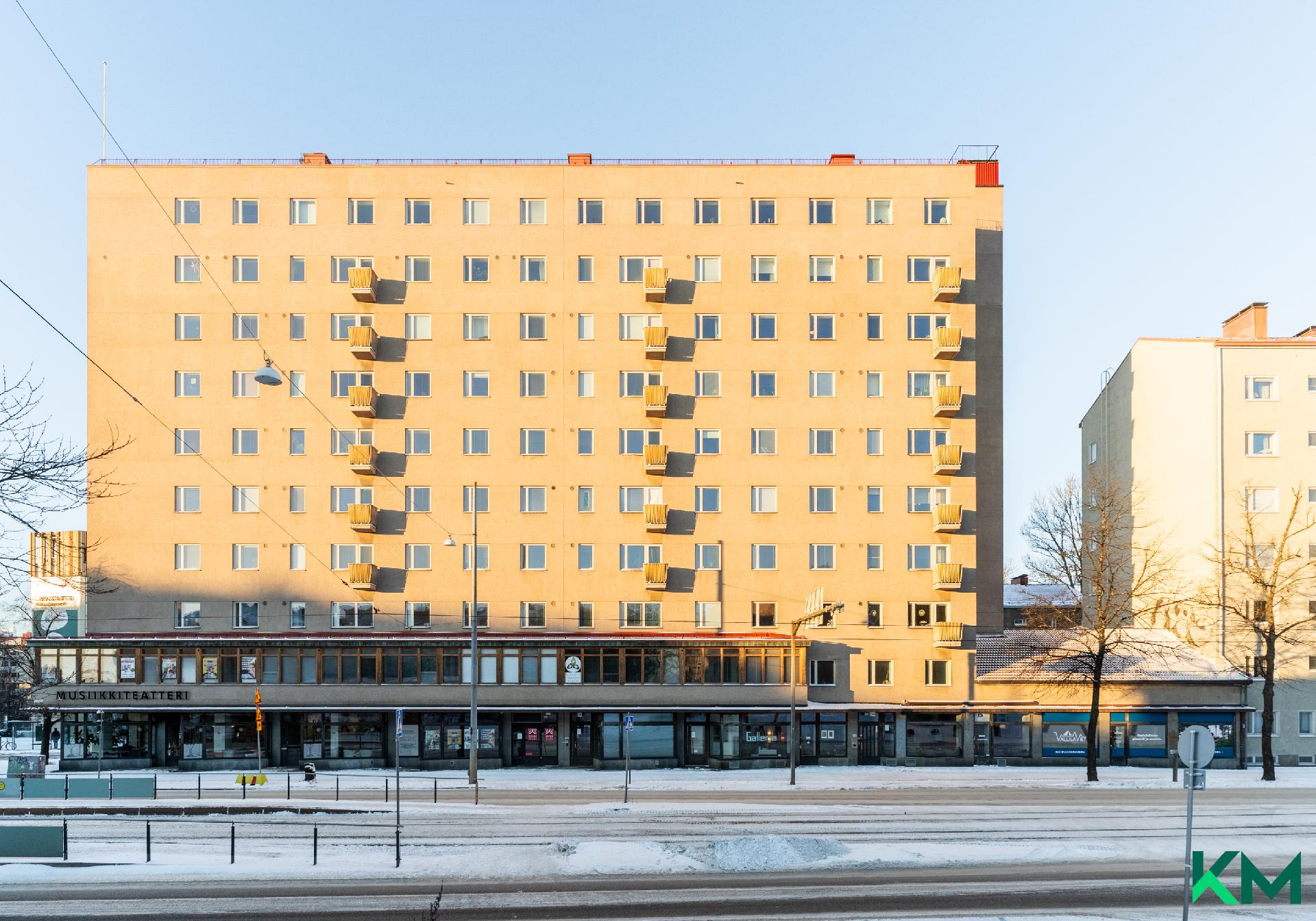 Mahtava sijainti Vallilan Helmi -korttelissa