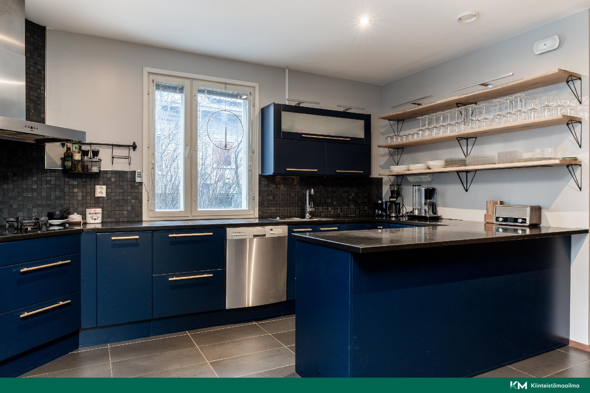 Upea Petrolinsininen keittiö