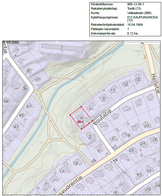 Kiinteistö kartalla