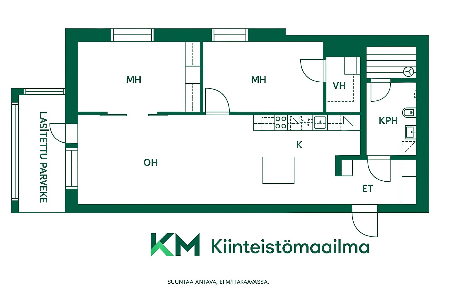 Asunnon pohjakuva