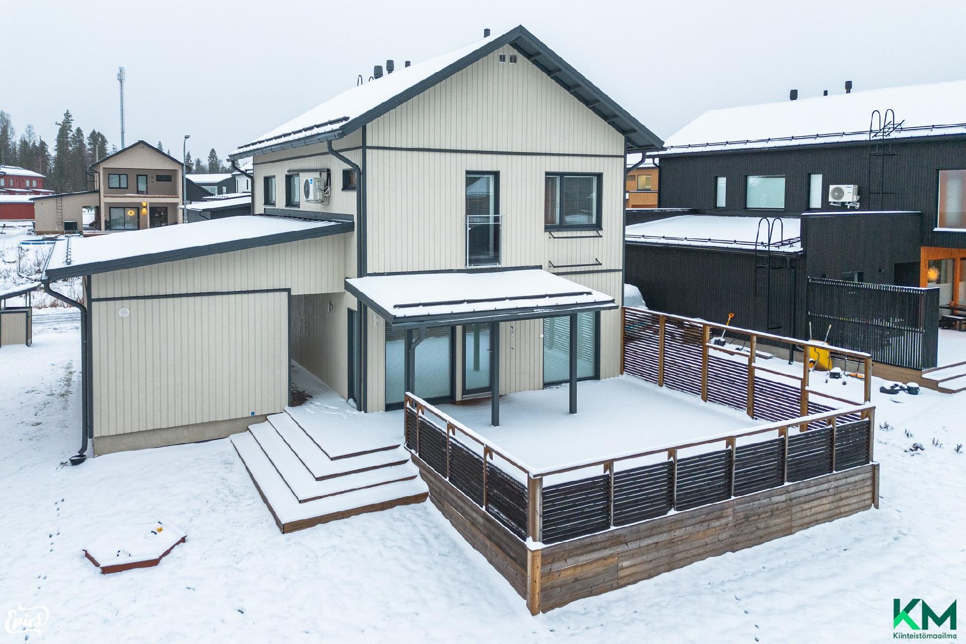 Autokatoksen takana lämmin ulkovarasto