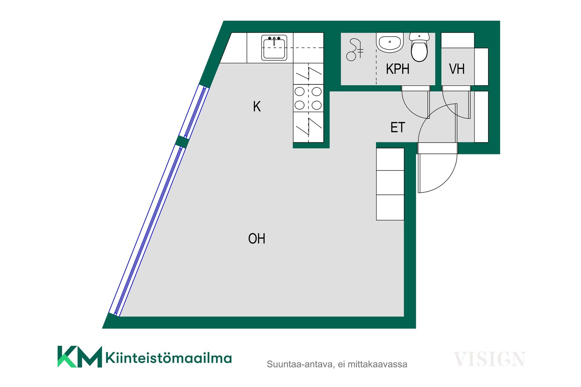 Asunnon pohjakuva