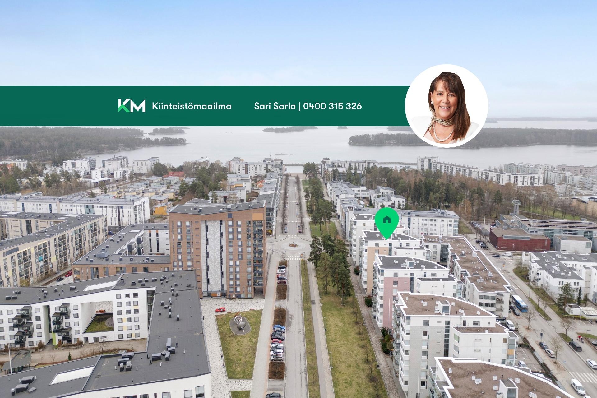 Meri ja uimaranta aivan lähellä!