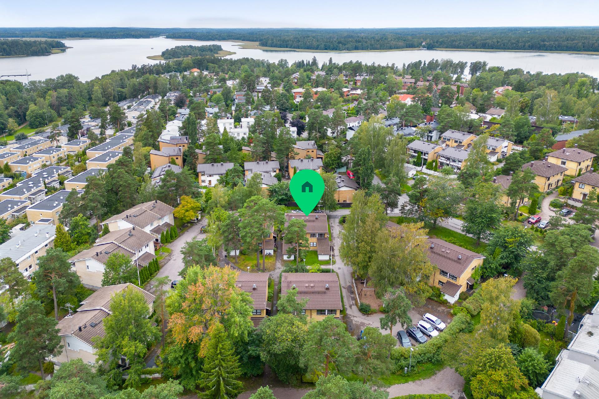 kaunis vehreä ymmäristö on alueen vahvuus