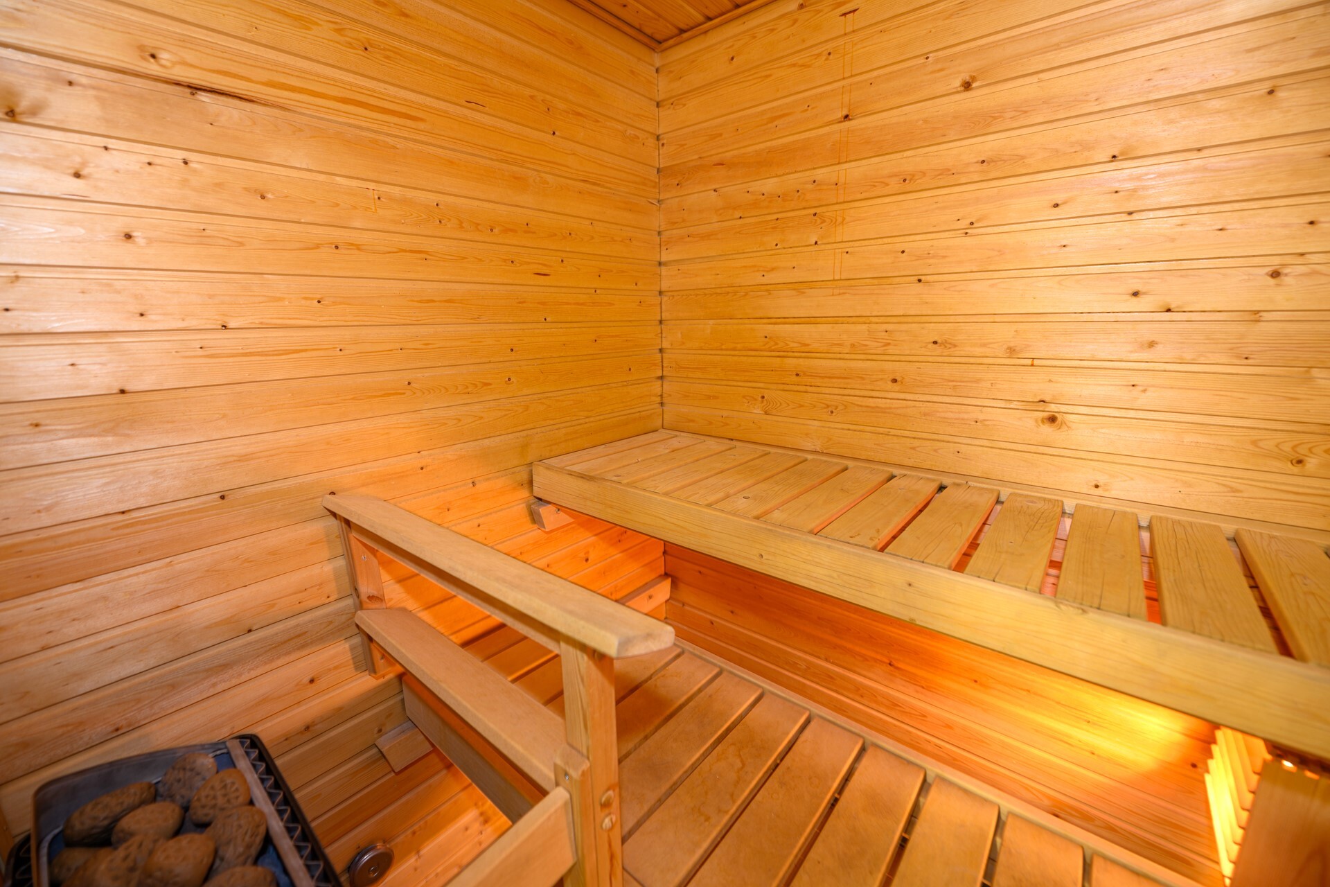 Oma sauna on mukava lisä.