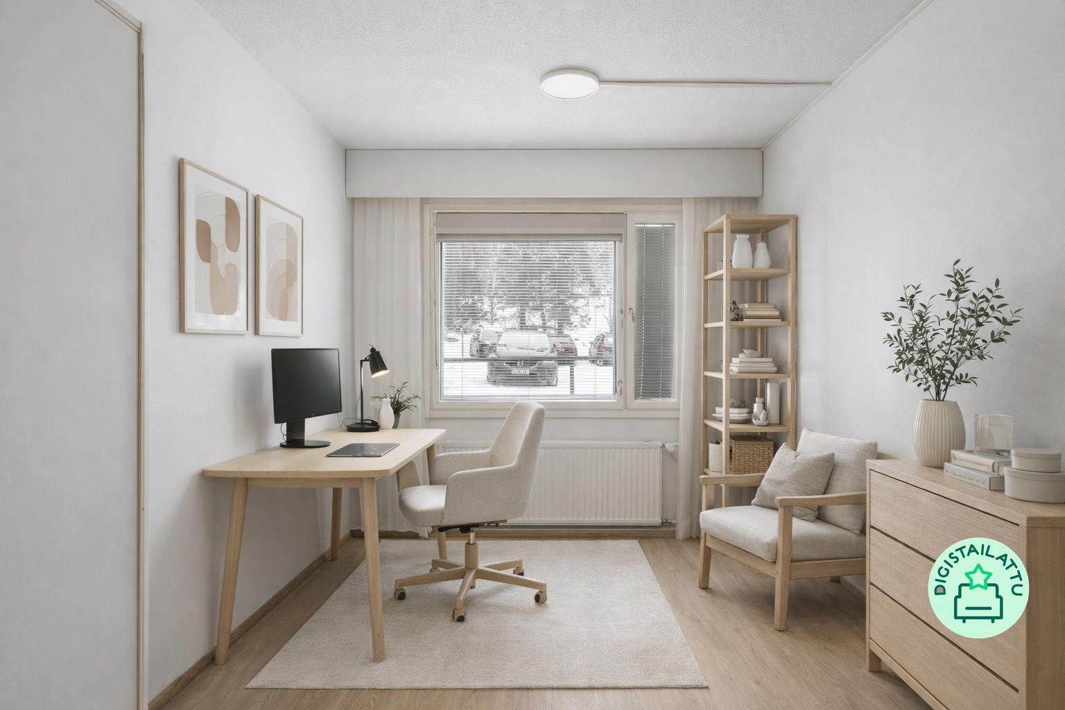 4. makuuhuone, jonka yhteydessä on vaatehuone.