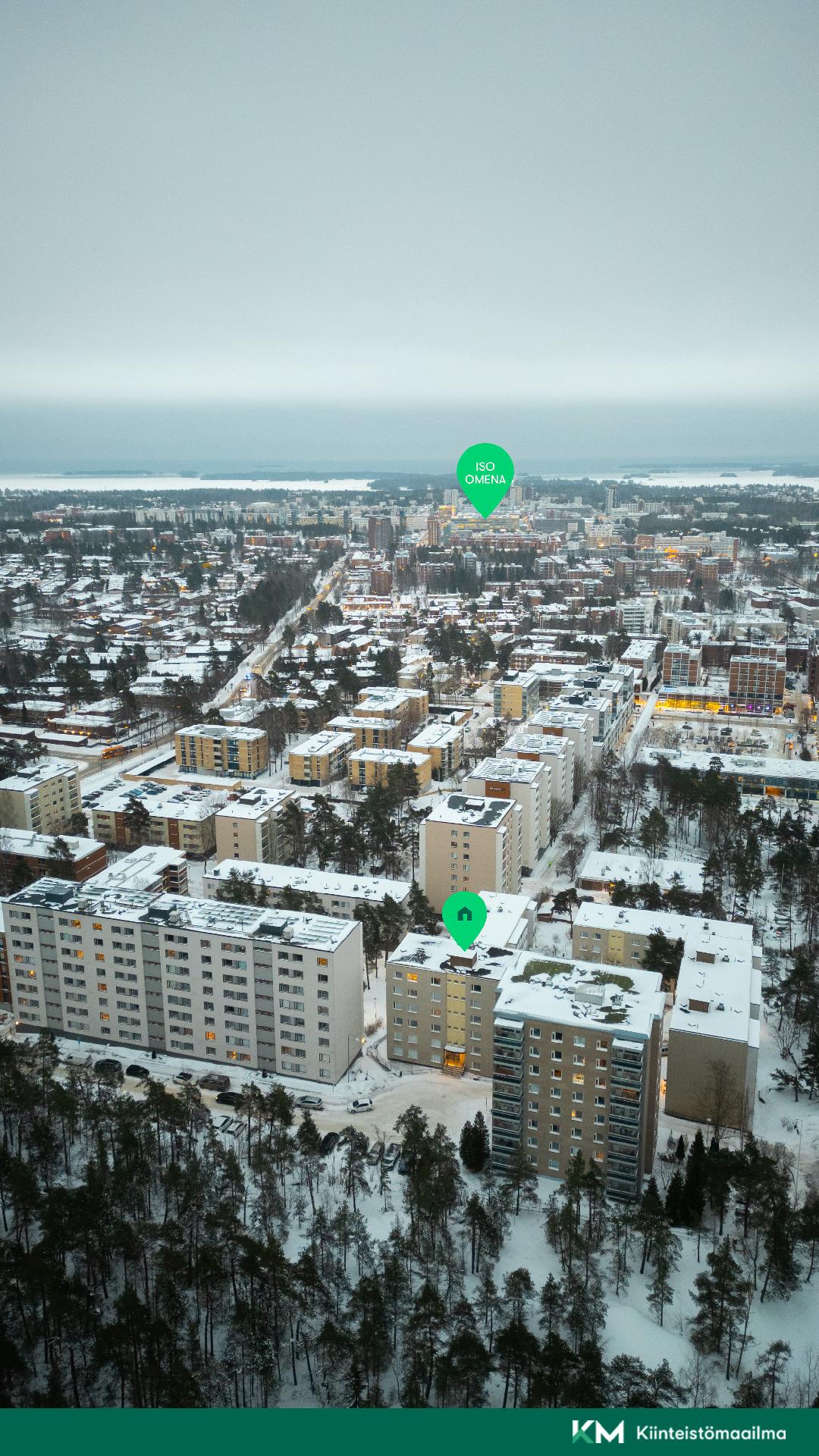 Iso Omenan kattavat palvelut vain 6 minuutin päässä
