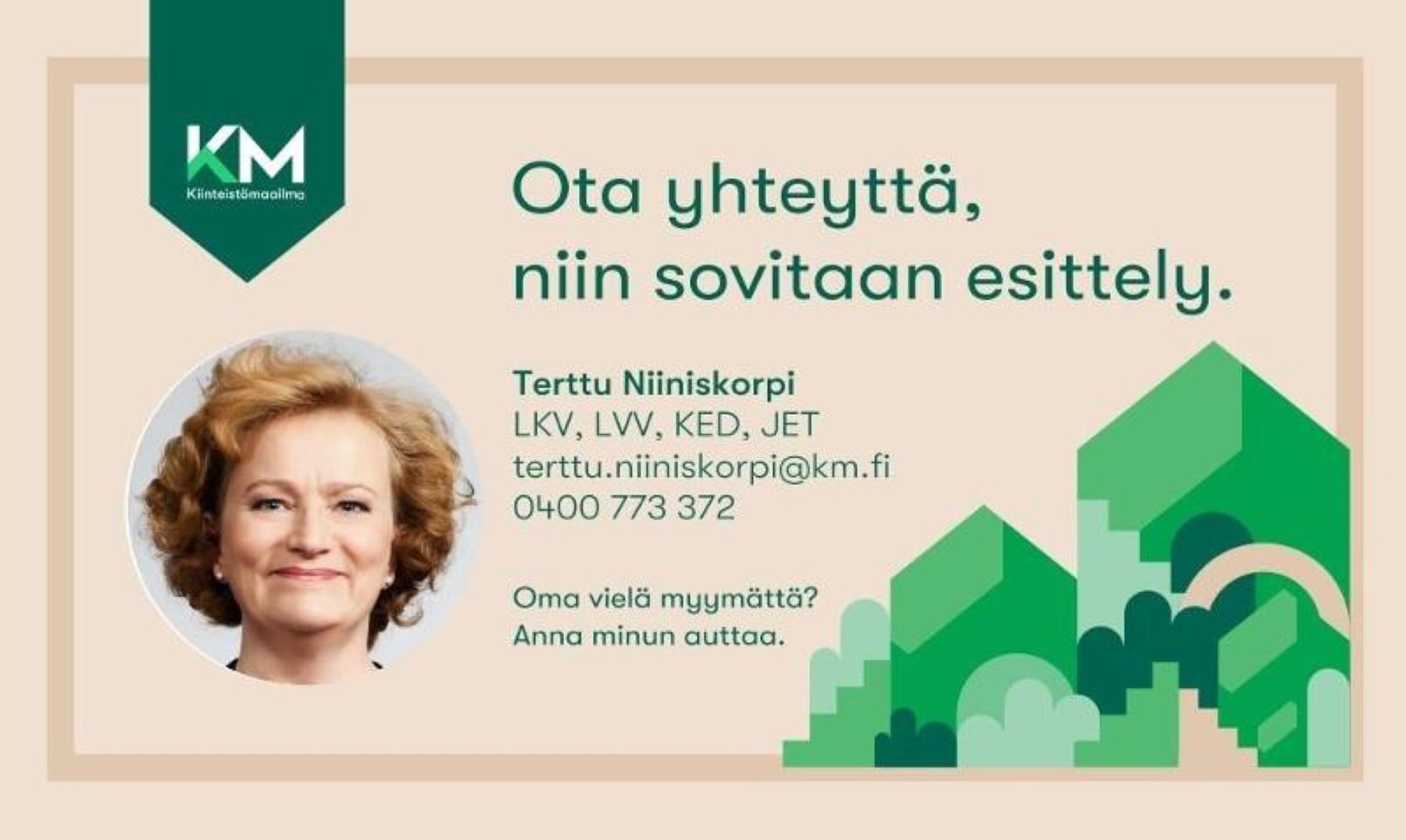 Jos oma asuntosi on vielä myymättä - autan mielelläni