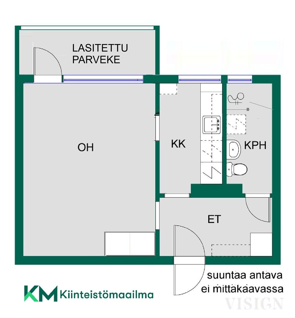 Asunnon pohjakuva