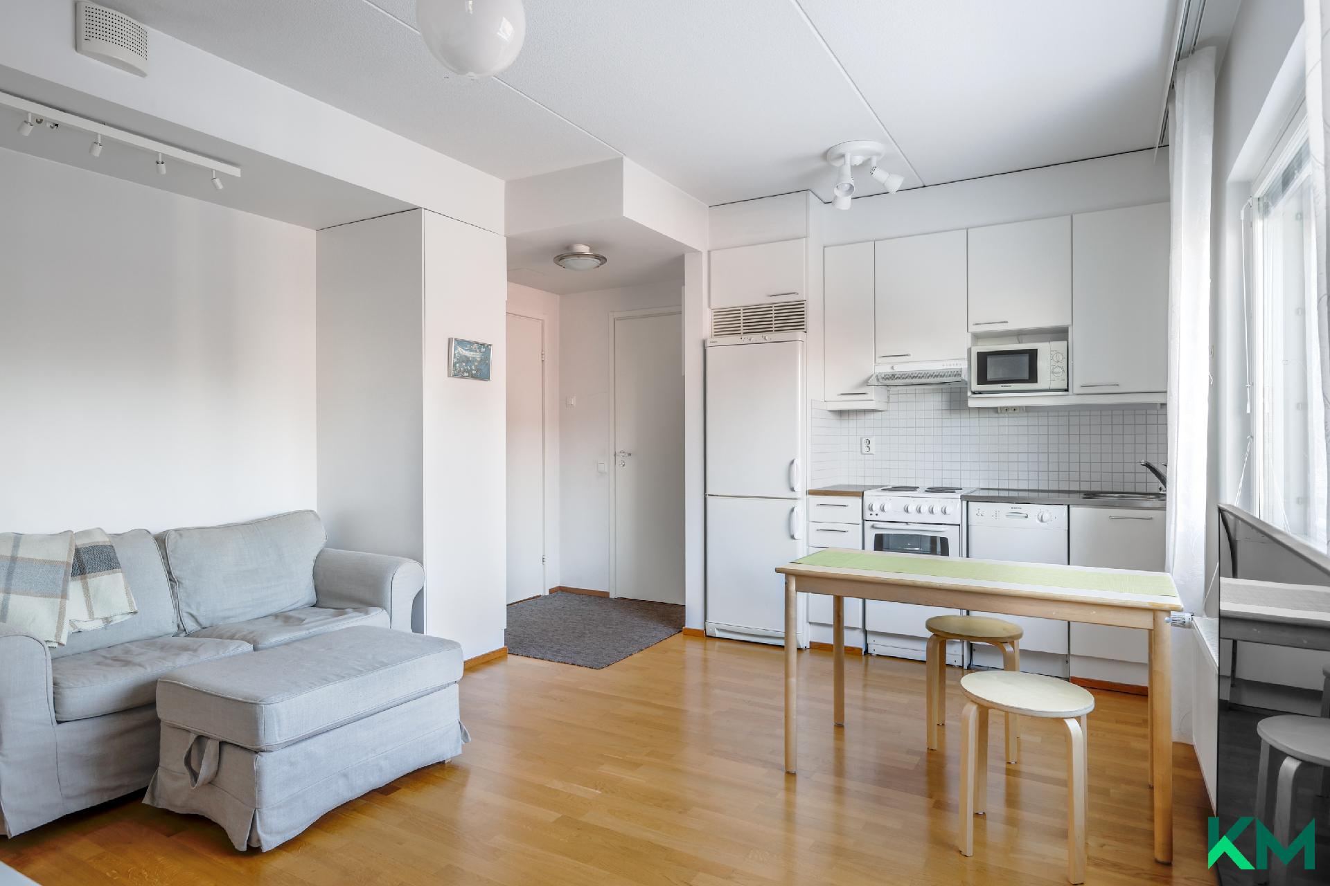 Olohuone ja keittiö