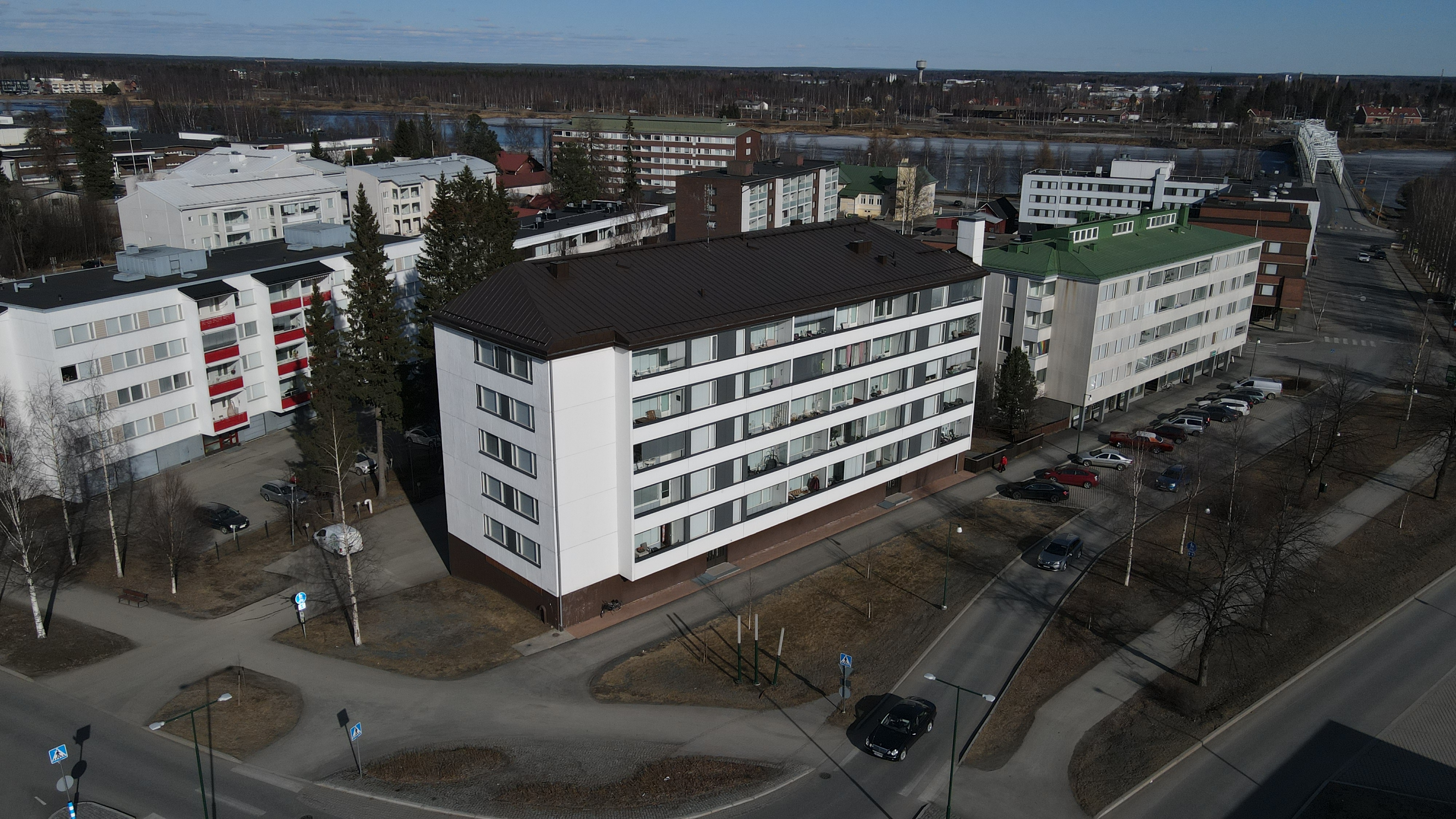 Keskustassa oleva taloyhtiö