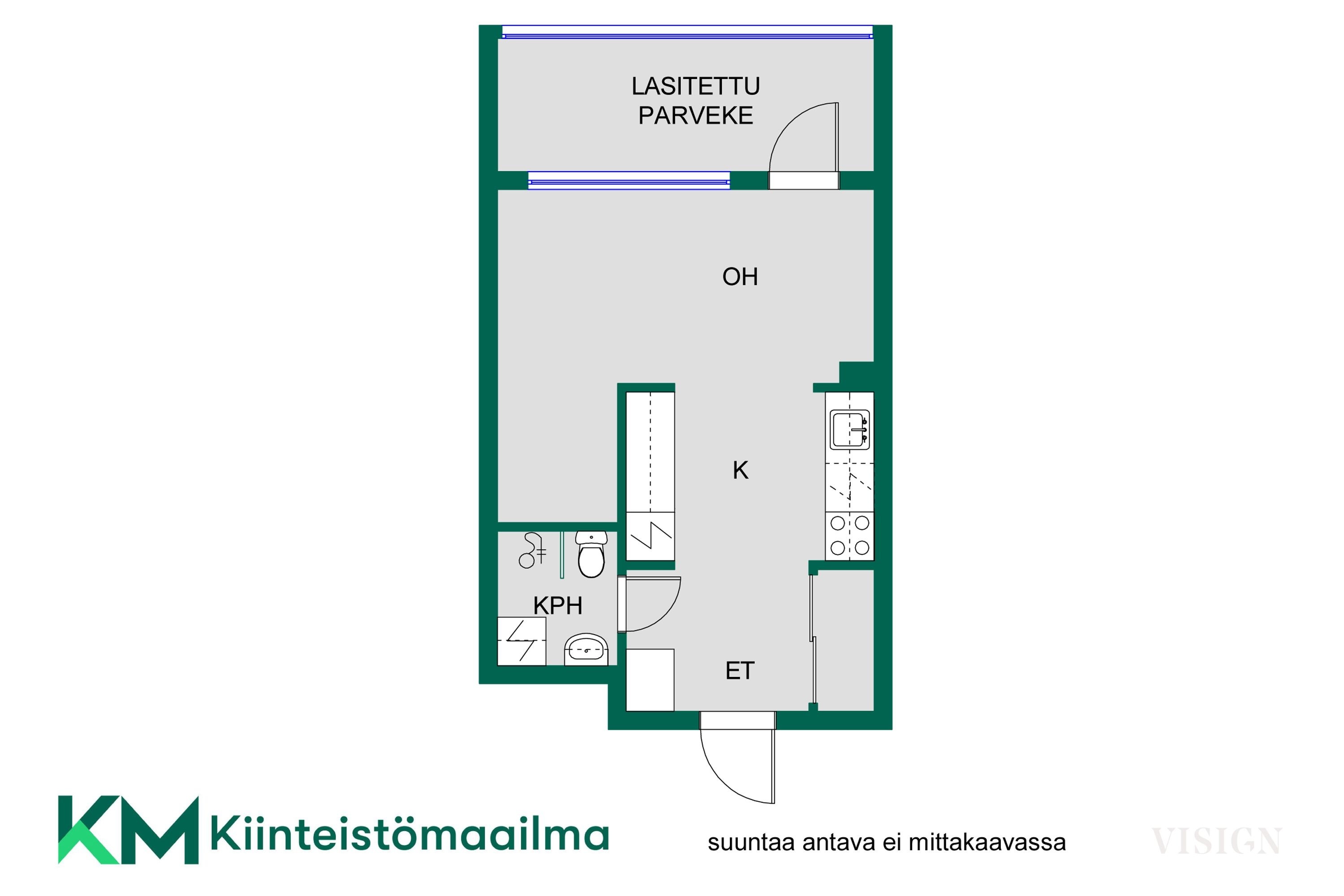 Asunnon pohjakuva