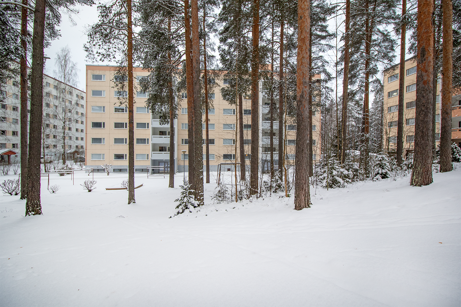 Täällä on mukava asua vehressä ympäristössä.