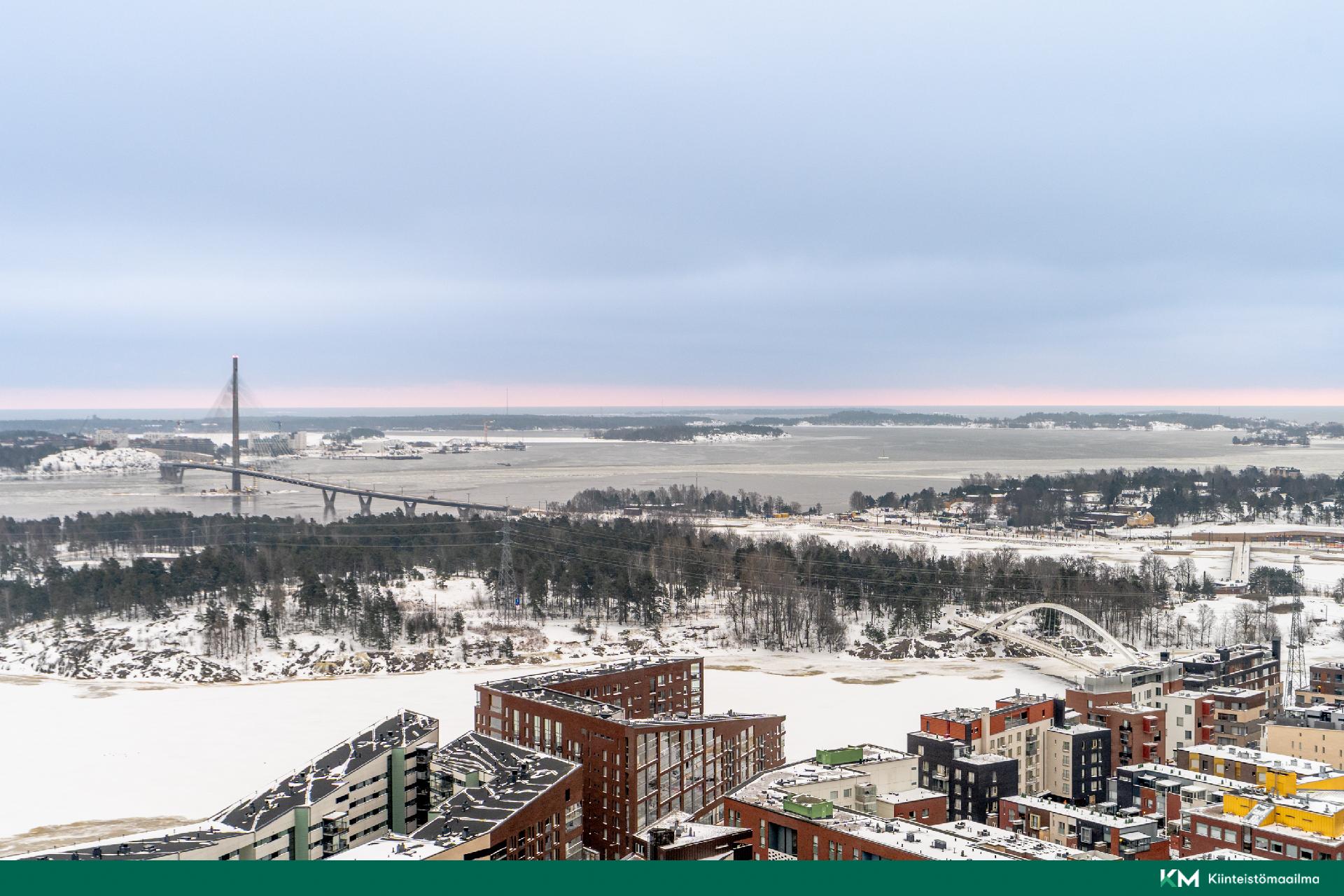 Maisemakuva Mustikkasaaren suuntaan