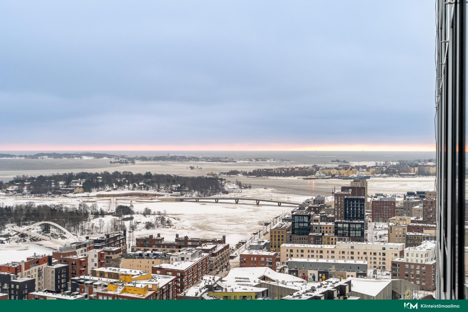 Näkymää Mustikkamaan yli merelle