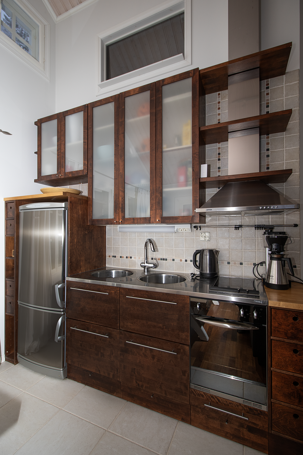 vierastalossa täydellinen varustus