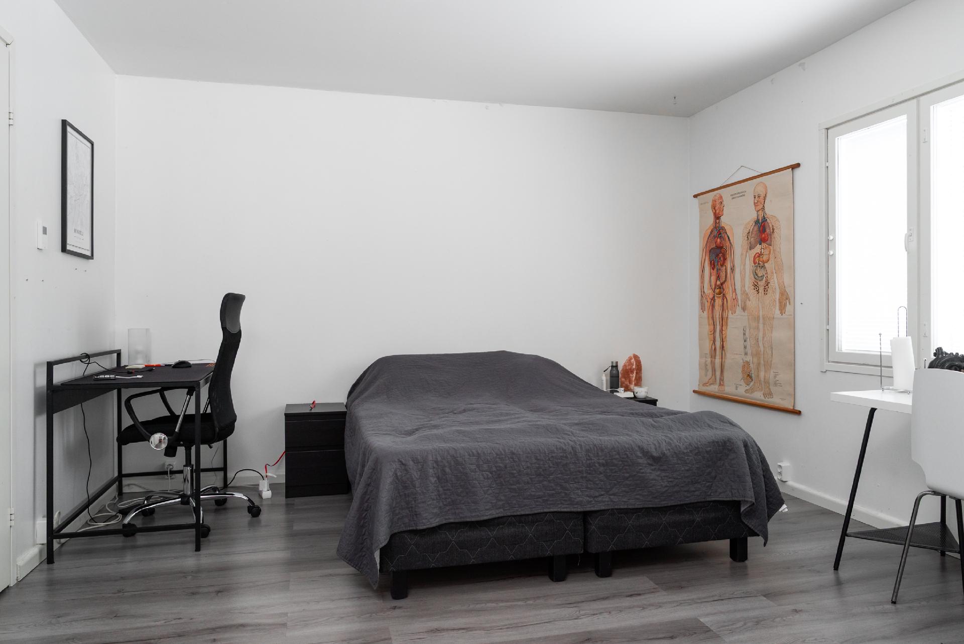 A huoneiston makuuhuone