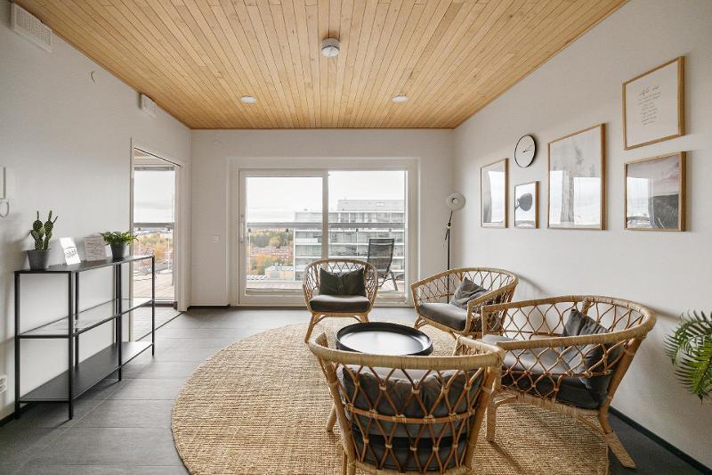 saunan yhteydessä oleva oleskelutila