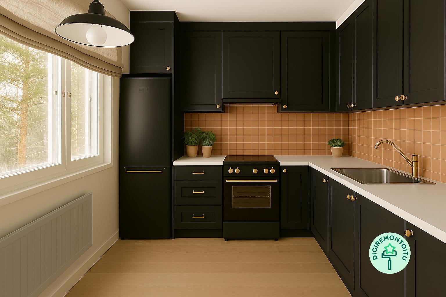 Digitaalisesti remontoitu keittiö 