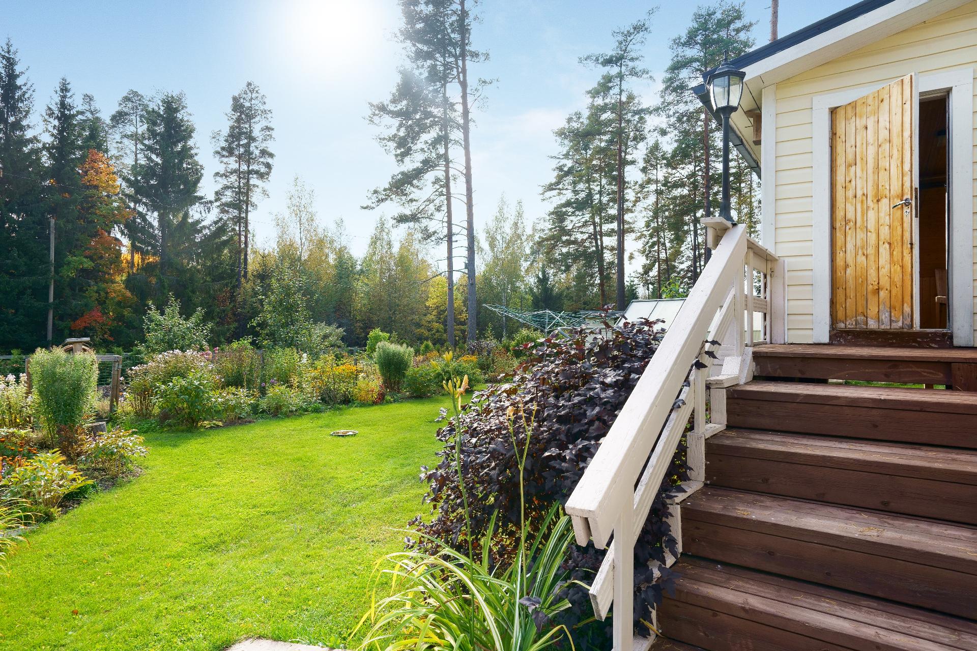 Verannalla oma sisäänkäynti