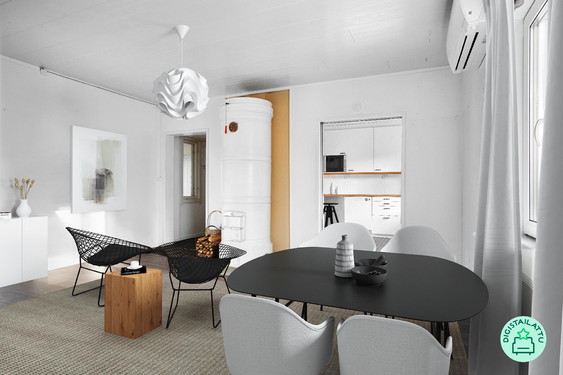 Olohuone digistailattuna