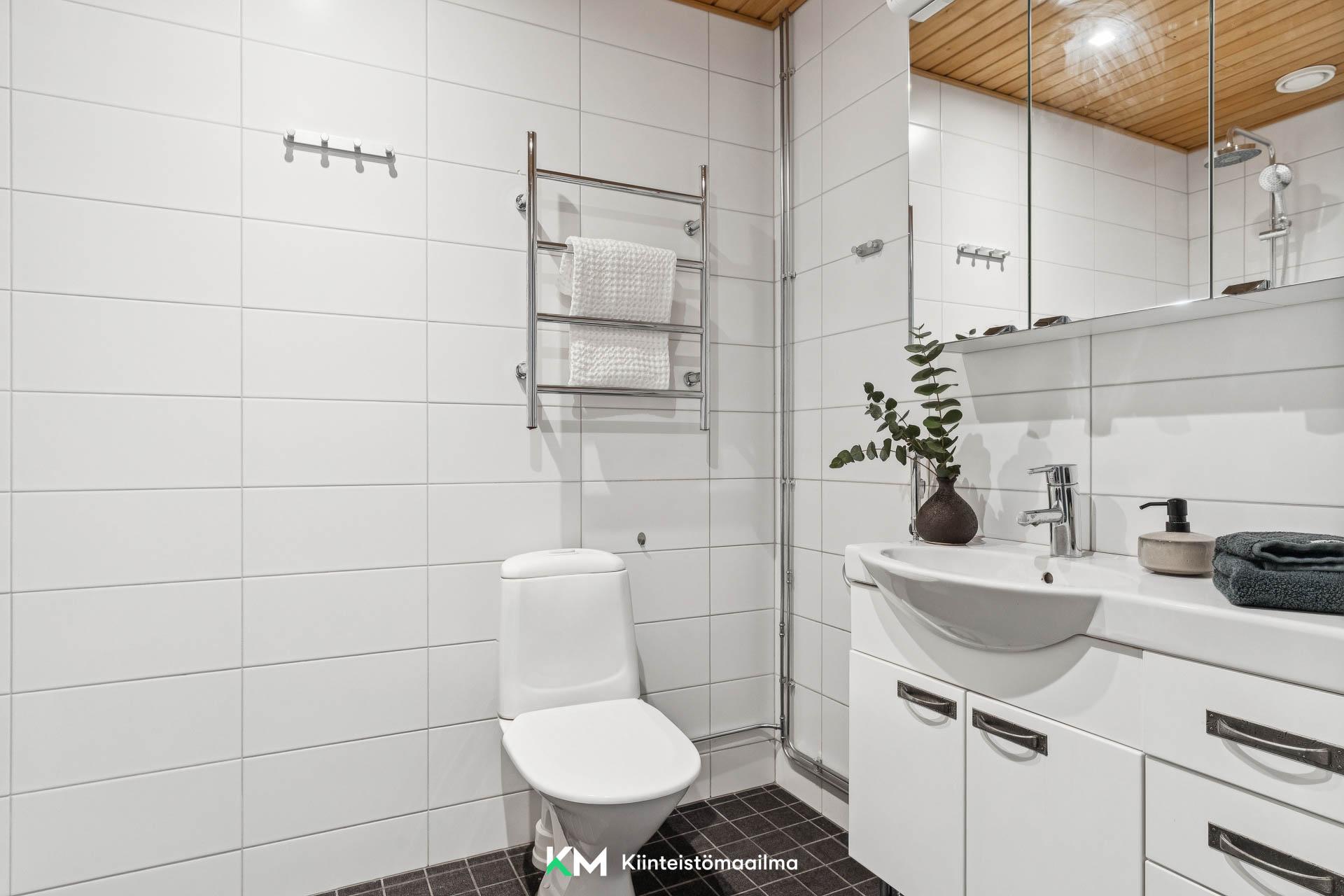 Alakerrassa on myös toinen wc ja suihku