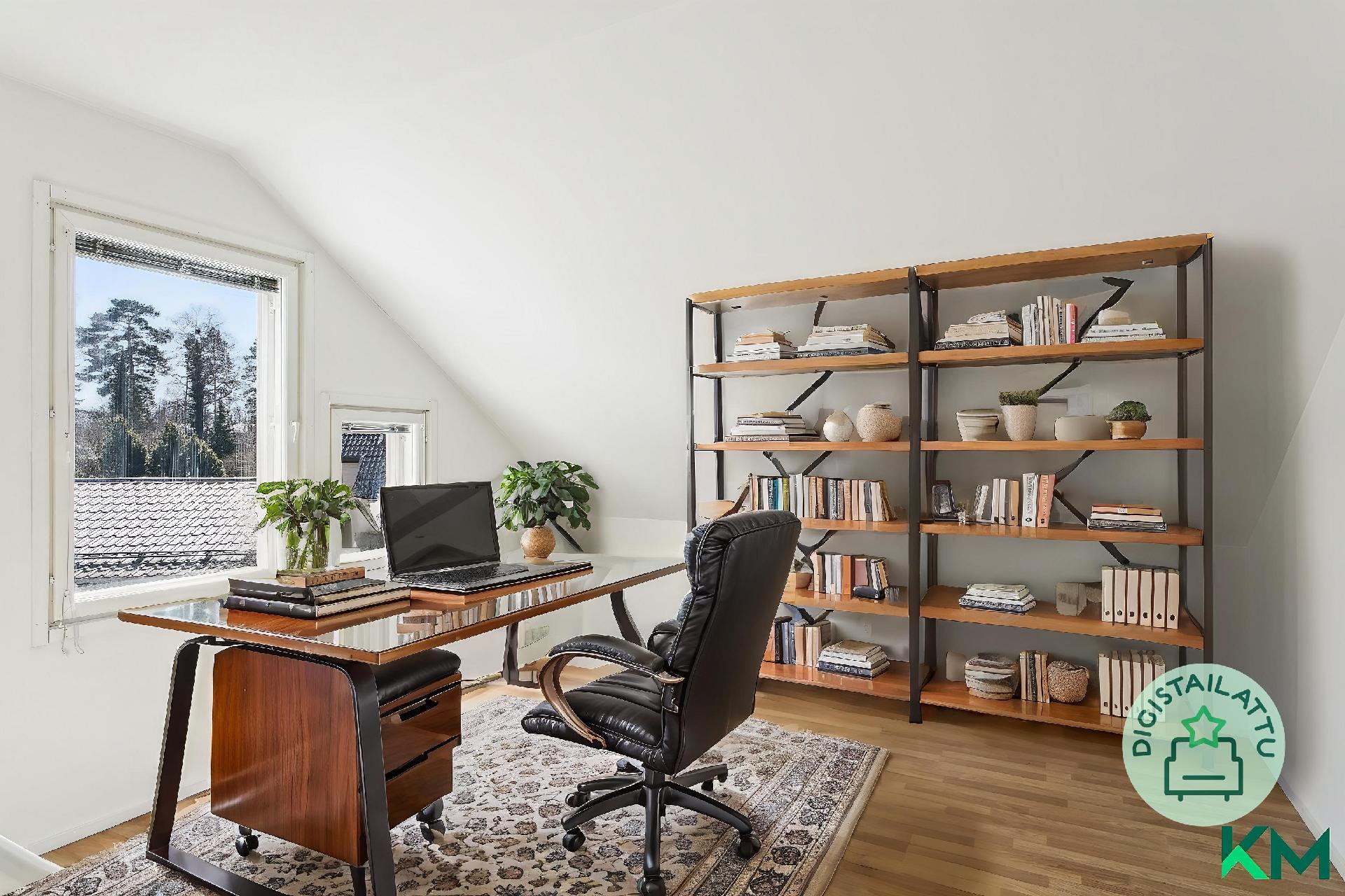 Digistailattu makuuhuone työhuoneeksi