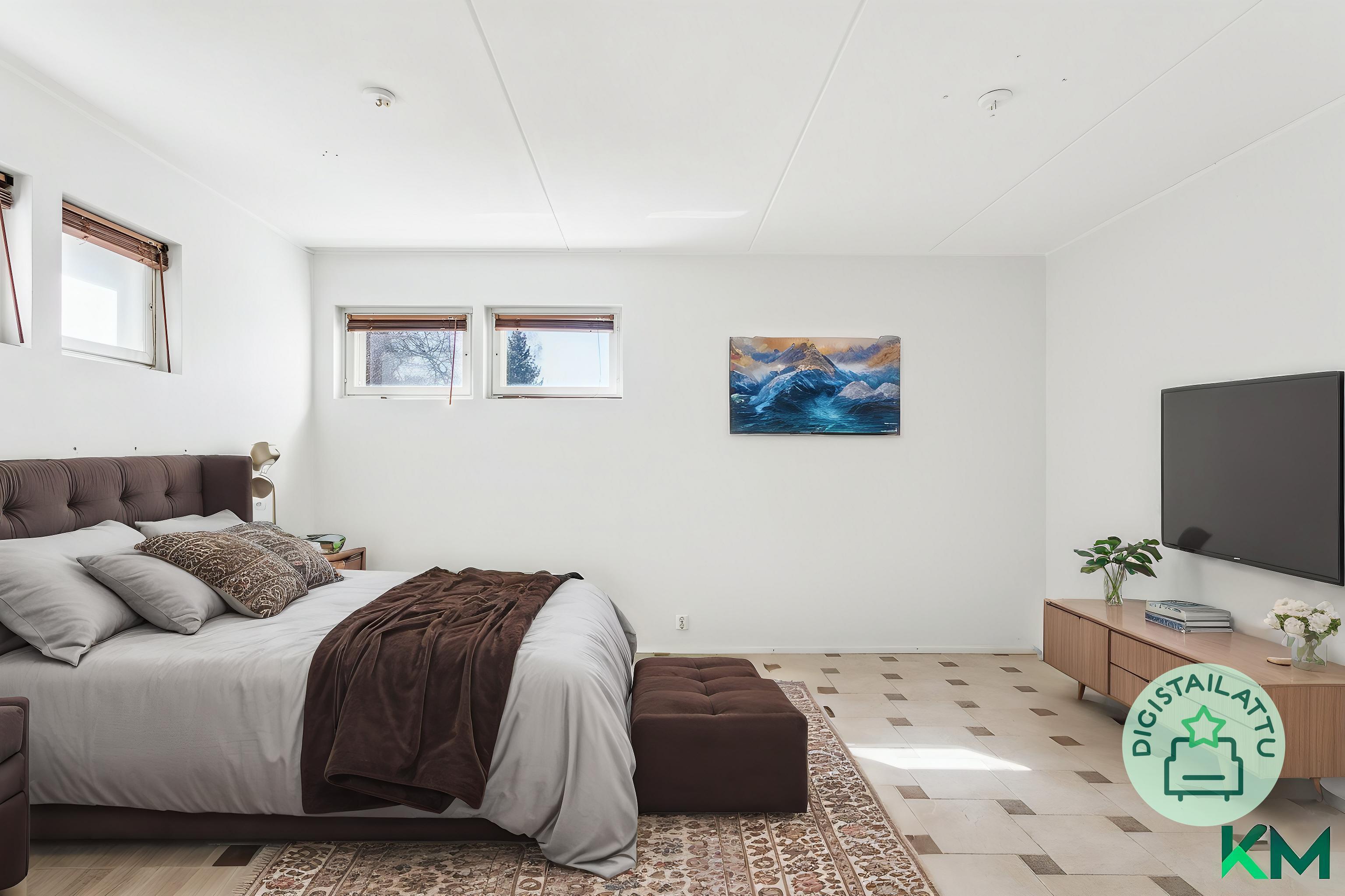 Takkahuoneeseen voi tehdä makuutilat