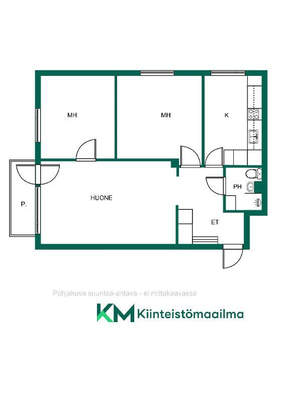 Asunnon pohjakuva