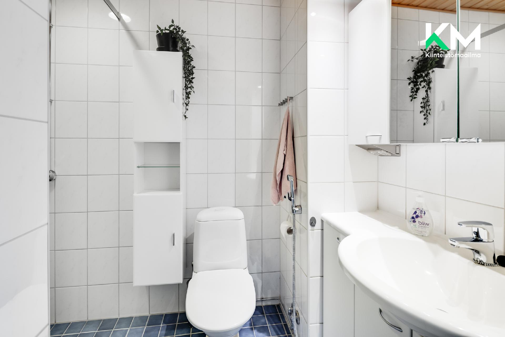 Yläkerran kylpyhuone