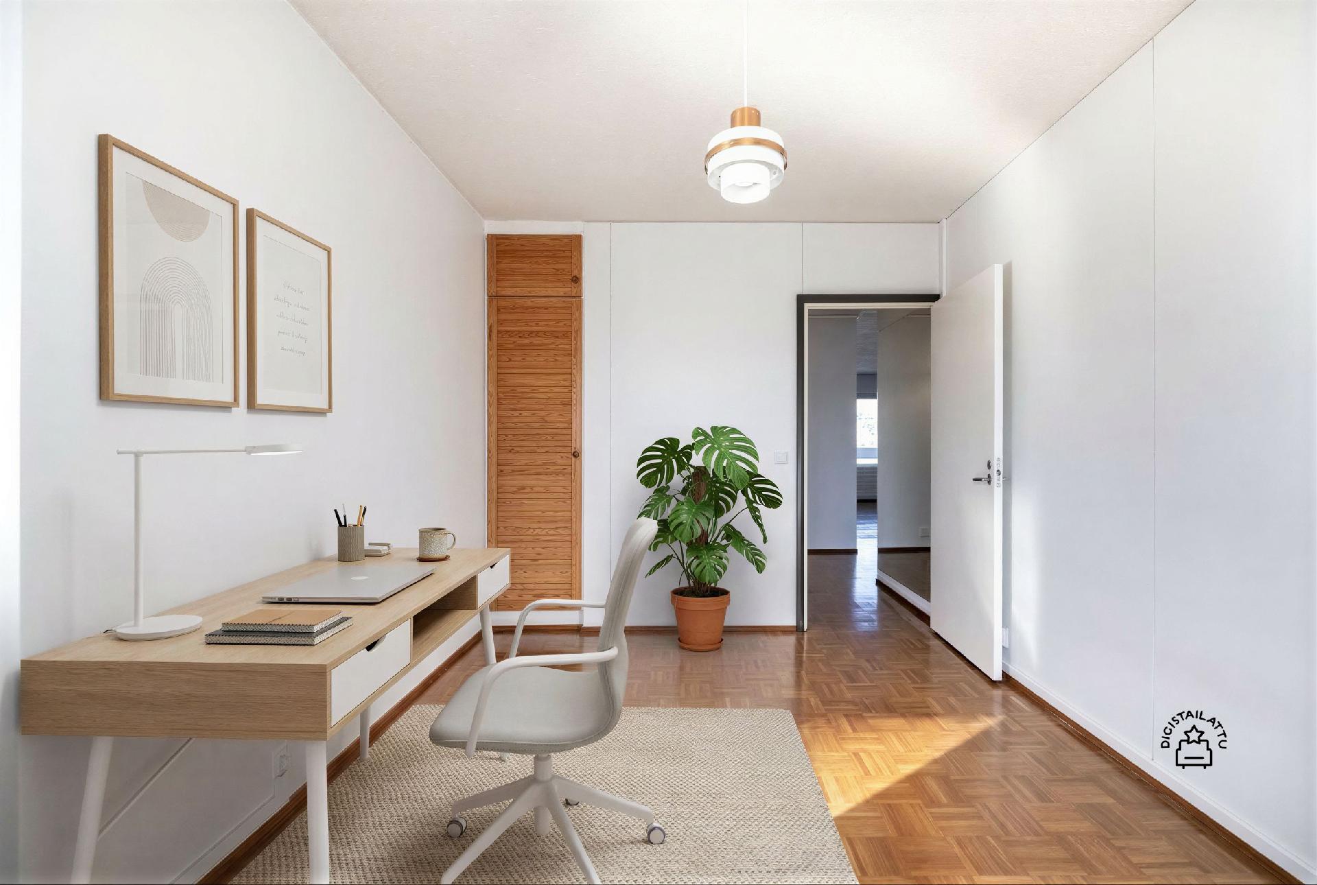 makuuhuone3, eteisestä oikealla