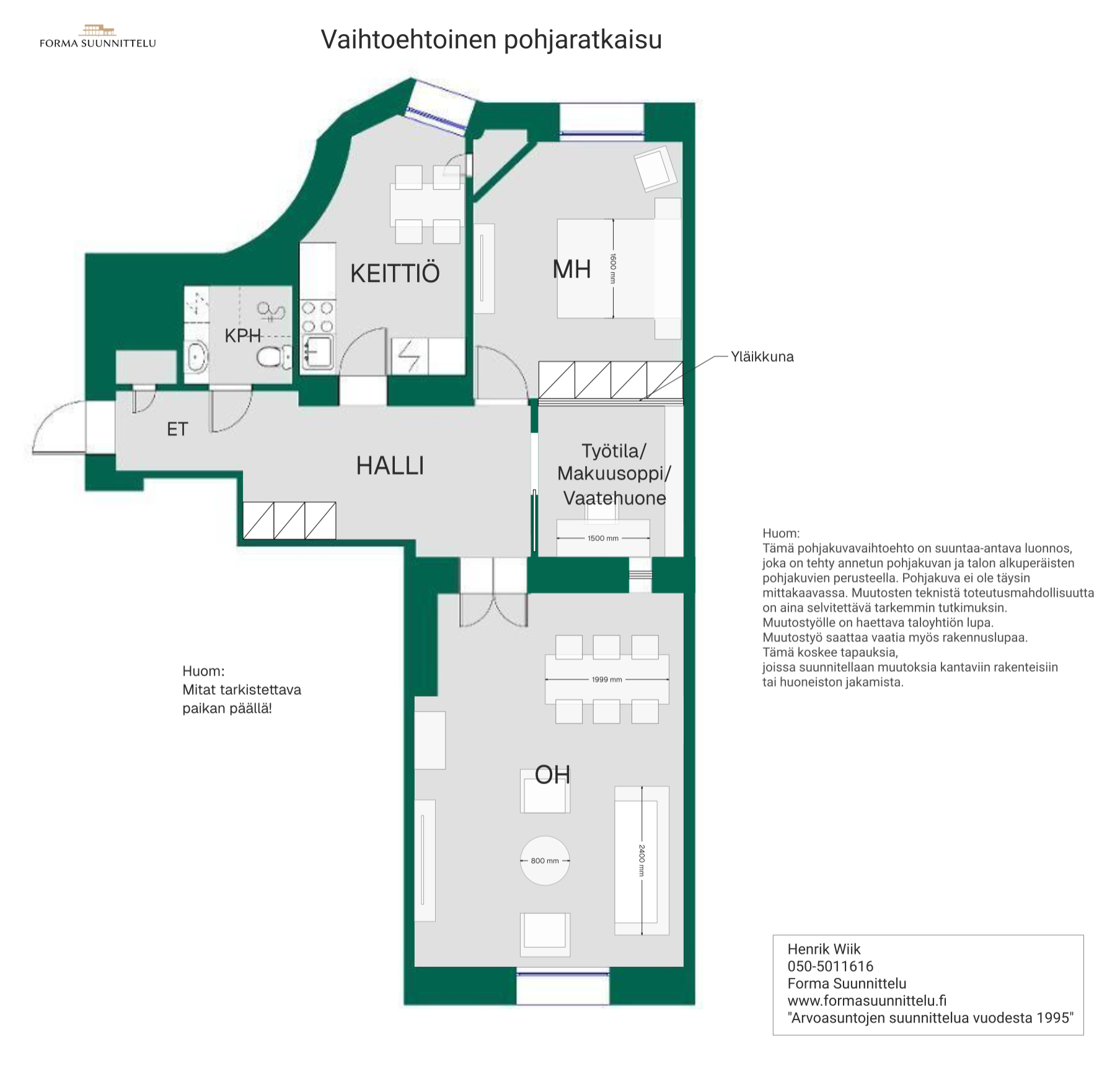 Vaihtoehtoinen pohjaratkaisu