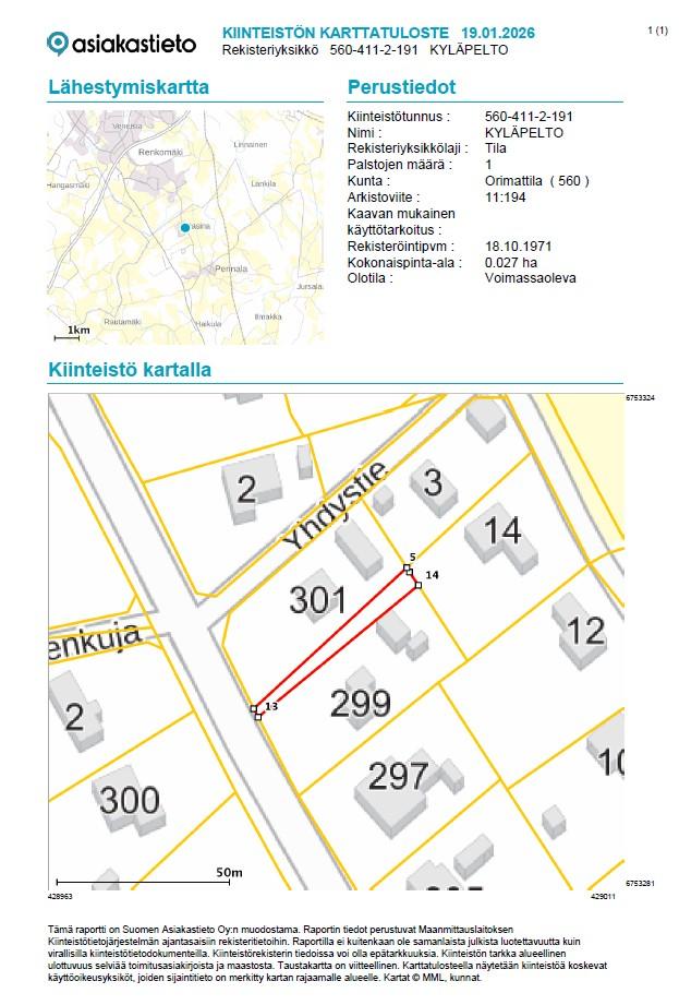Pennalantie 299, Pennala, Orimattila
